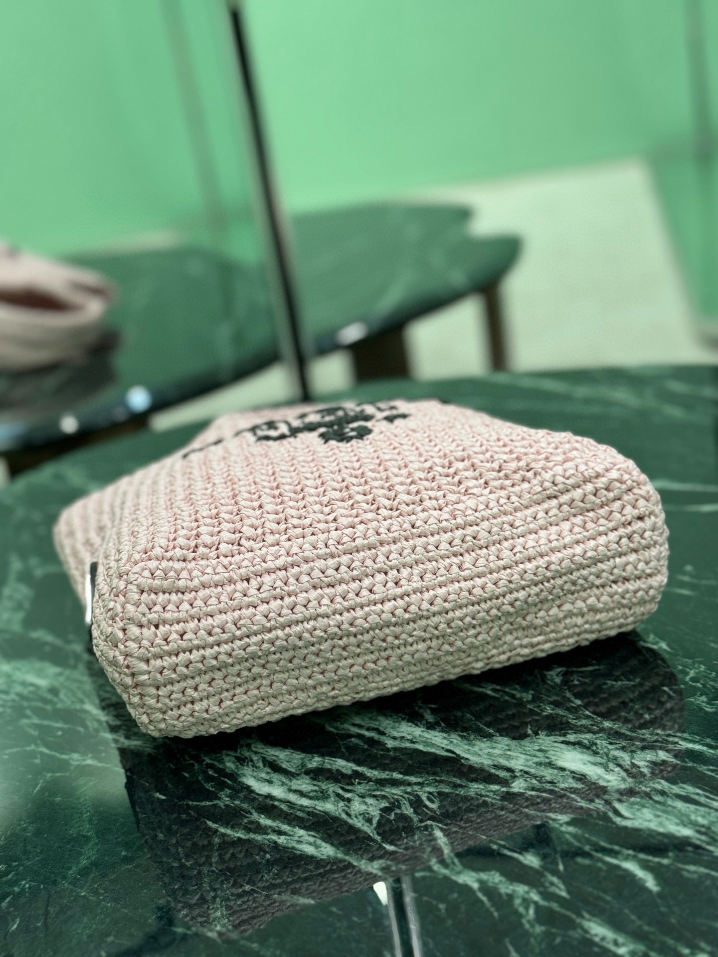 Prada Raffia Tote Bag