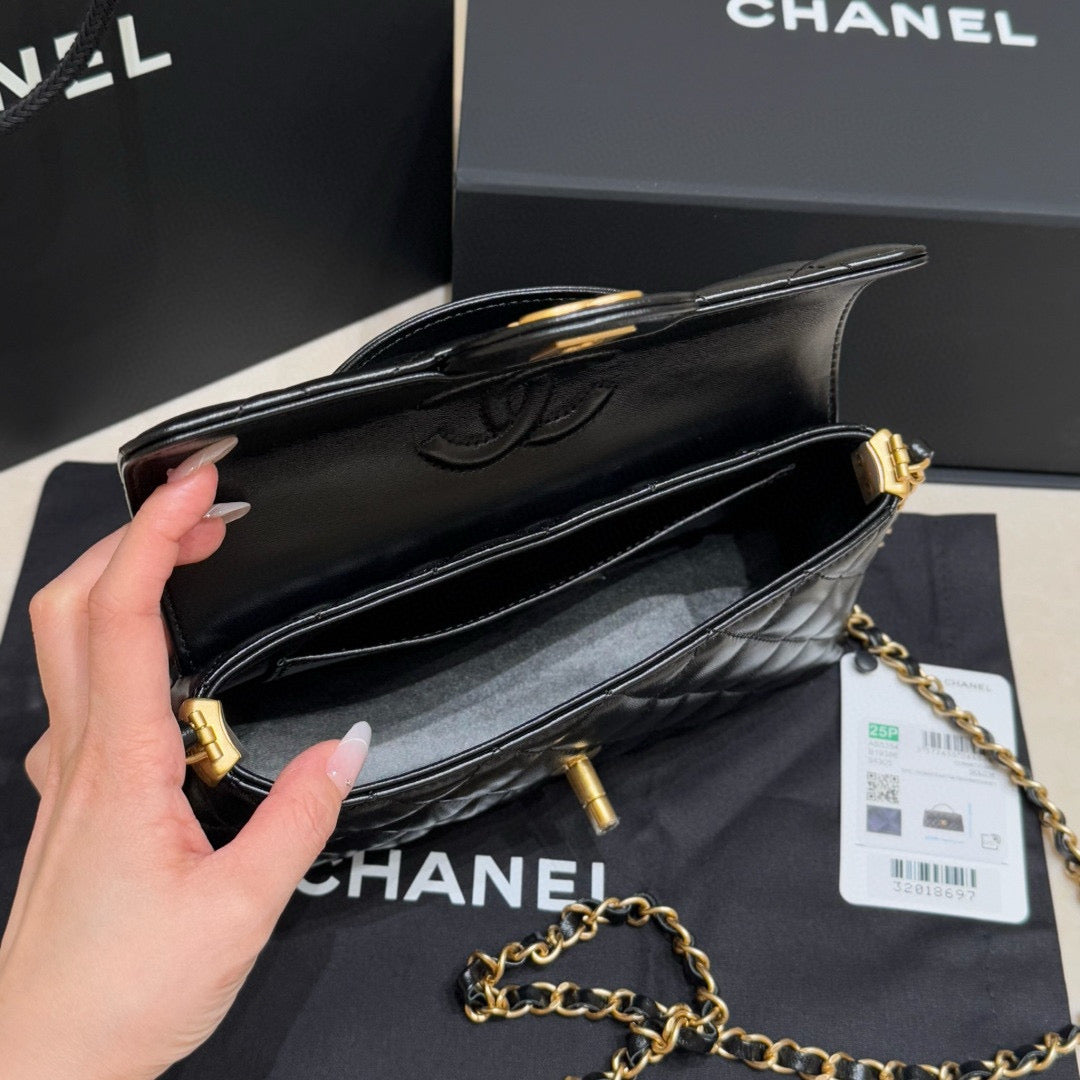 Chanel 25P Kelly (14x20x5.5cm)