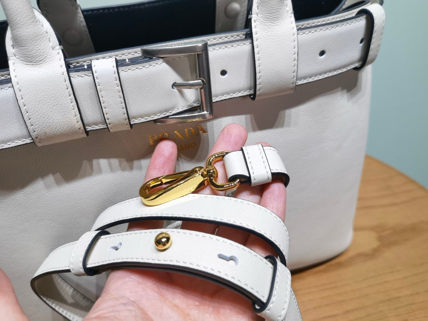 Prada Buckle Handbag