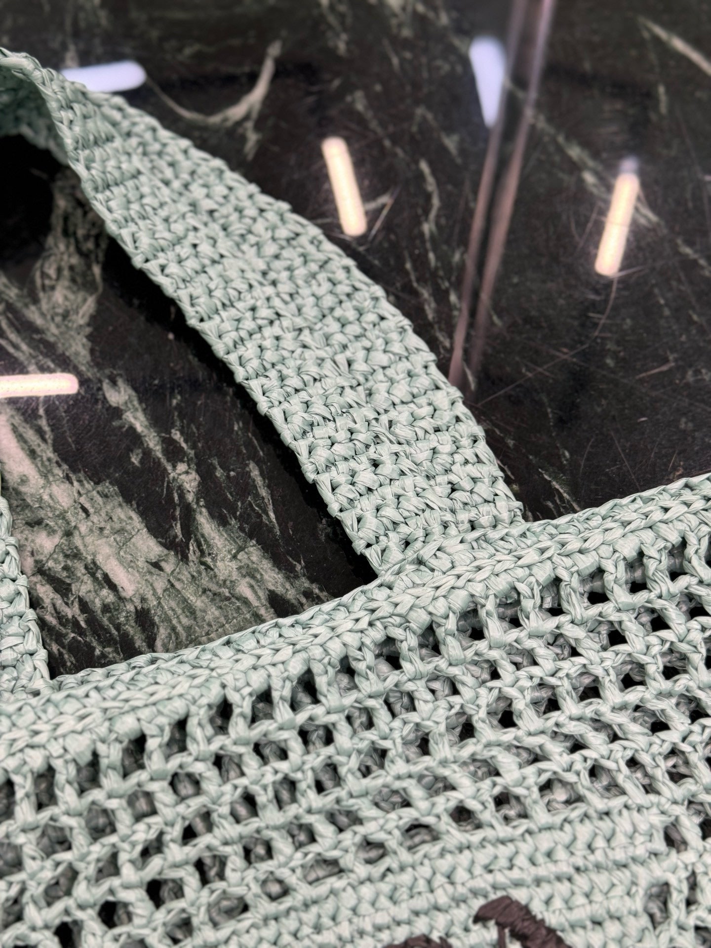 Prada Raffia Tote Bag