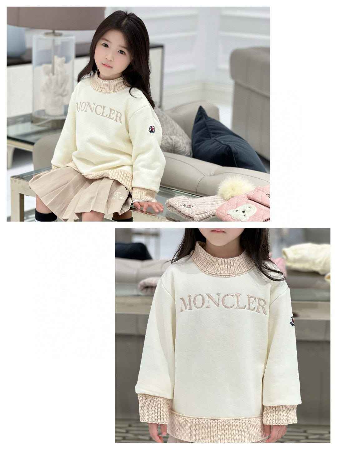 Moncler Sweater/Skirt Set