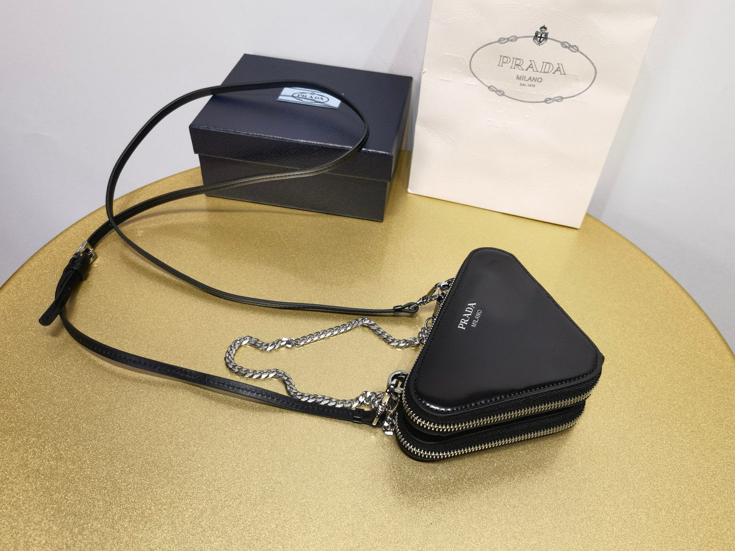 Prada Triangle Crystal Bag