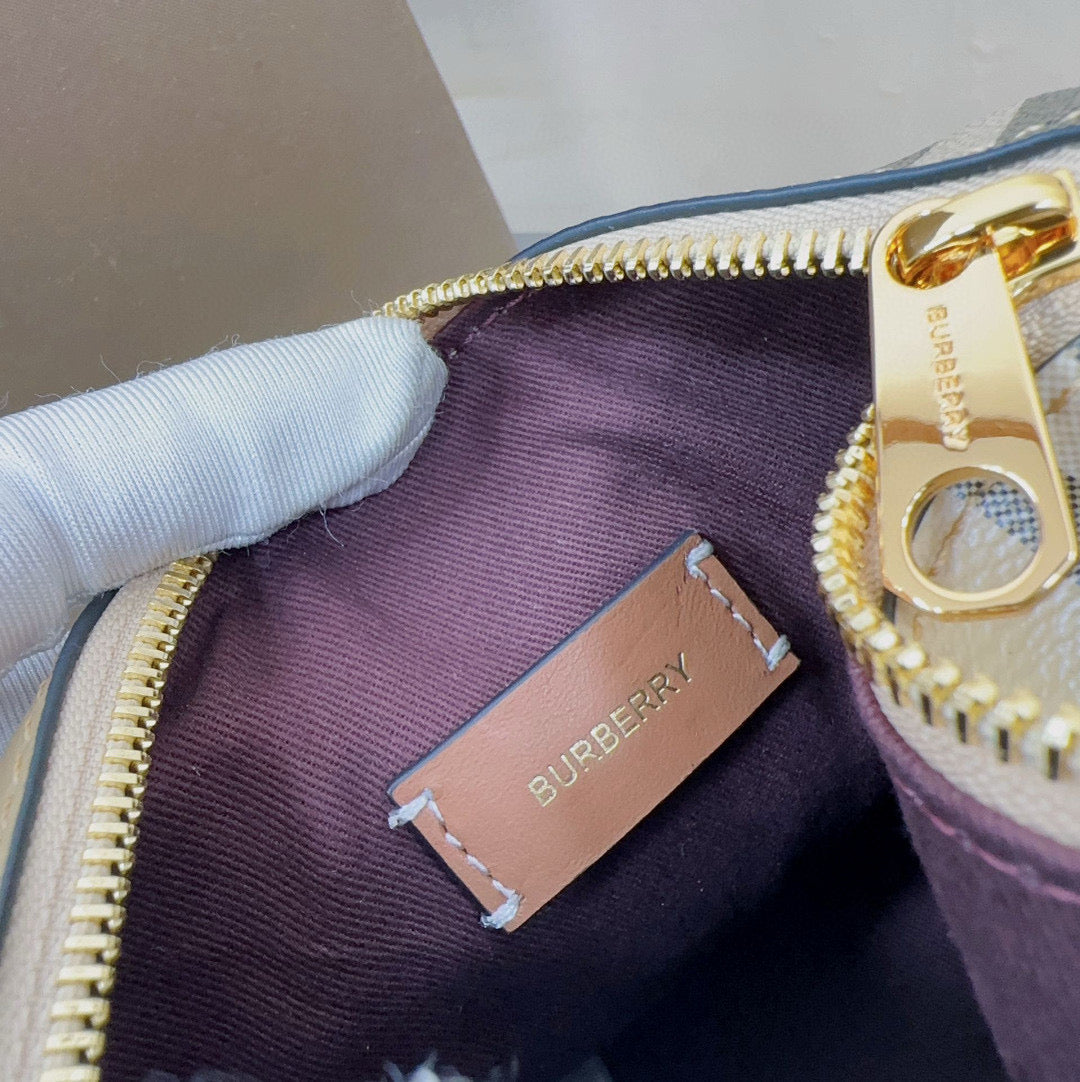 Burberry Check Bowling Mini Bag