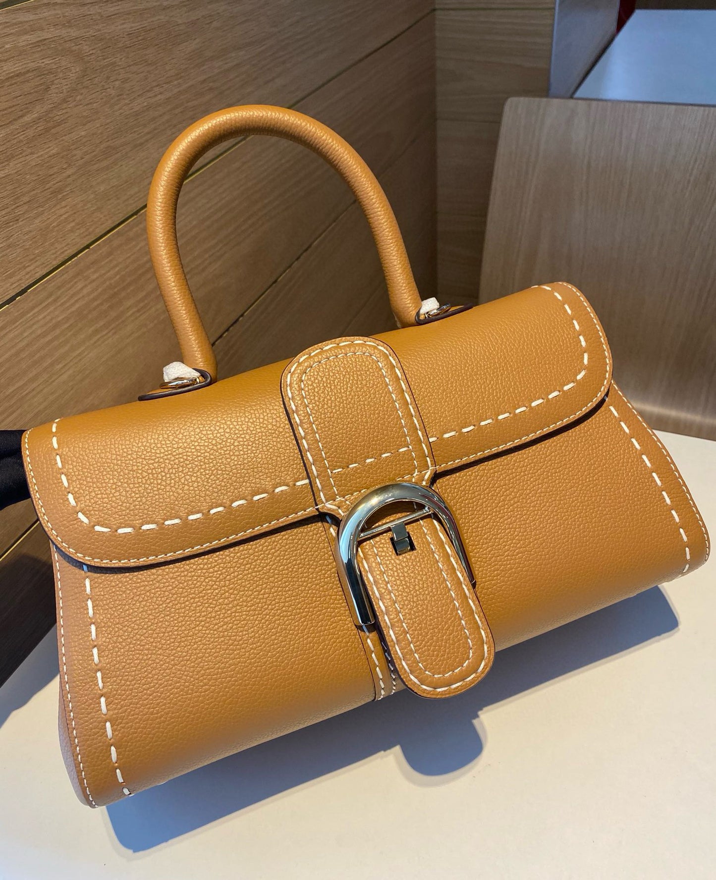 Delvaux Brillant PM Surpique Handbag