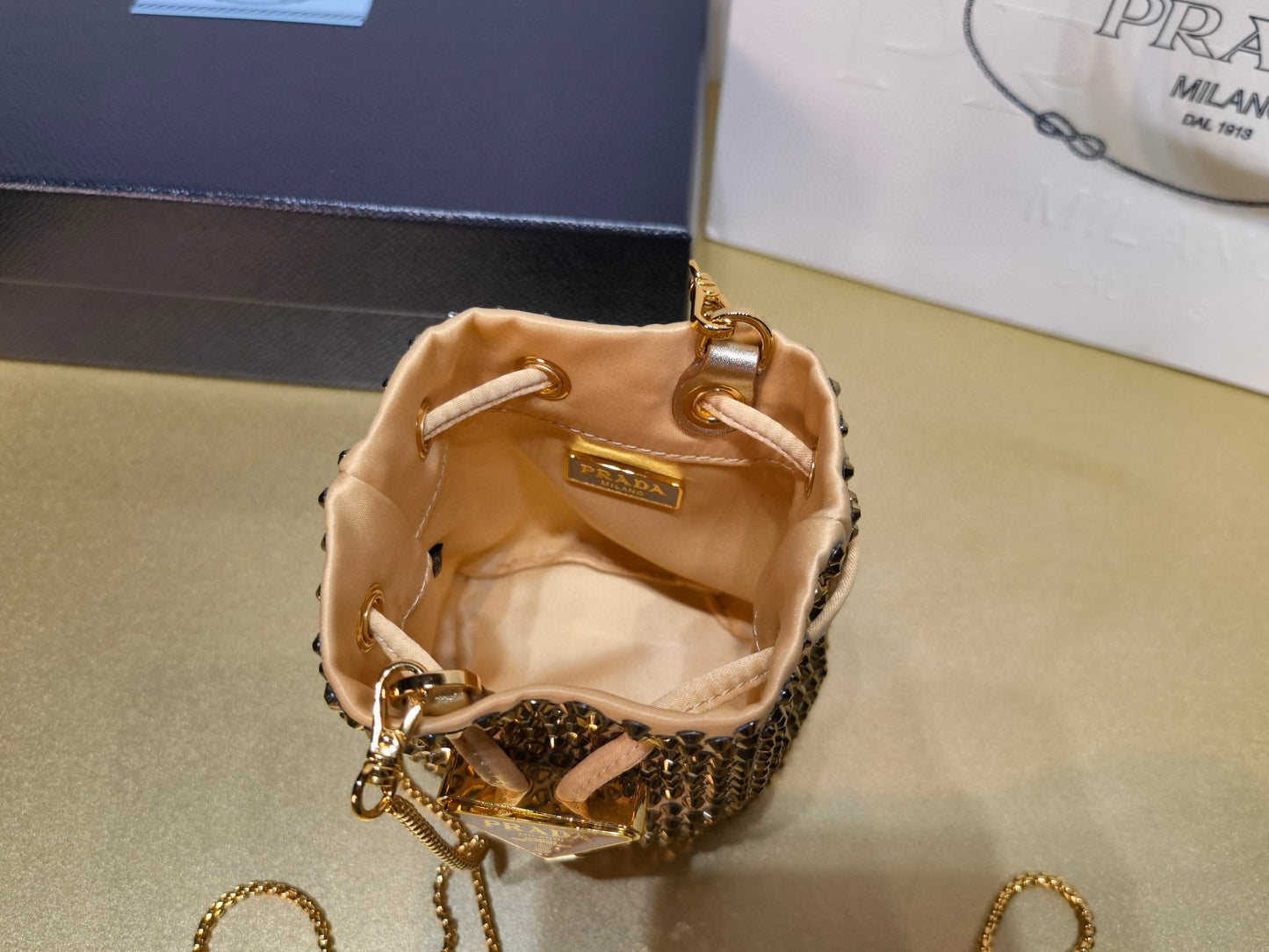 Prada Crystal Cross Body Bag Mini