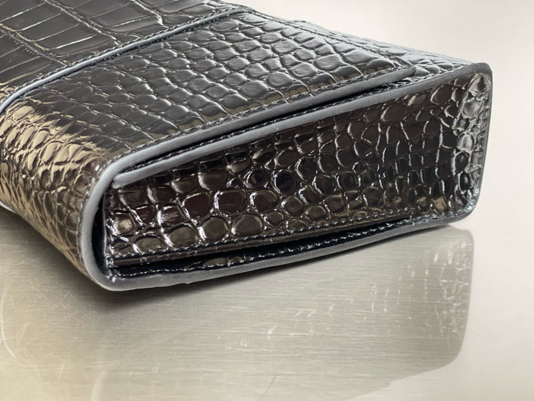 BLCG Hourglass XS Crocodile Tote Bag(6x15x35cm)