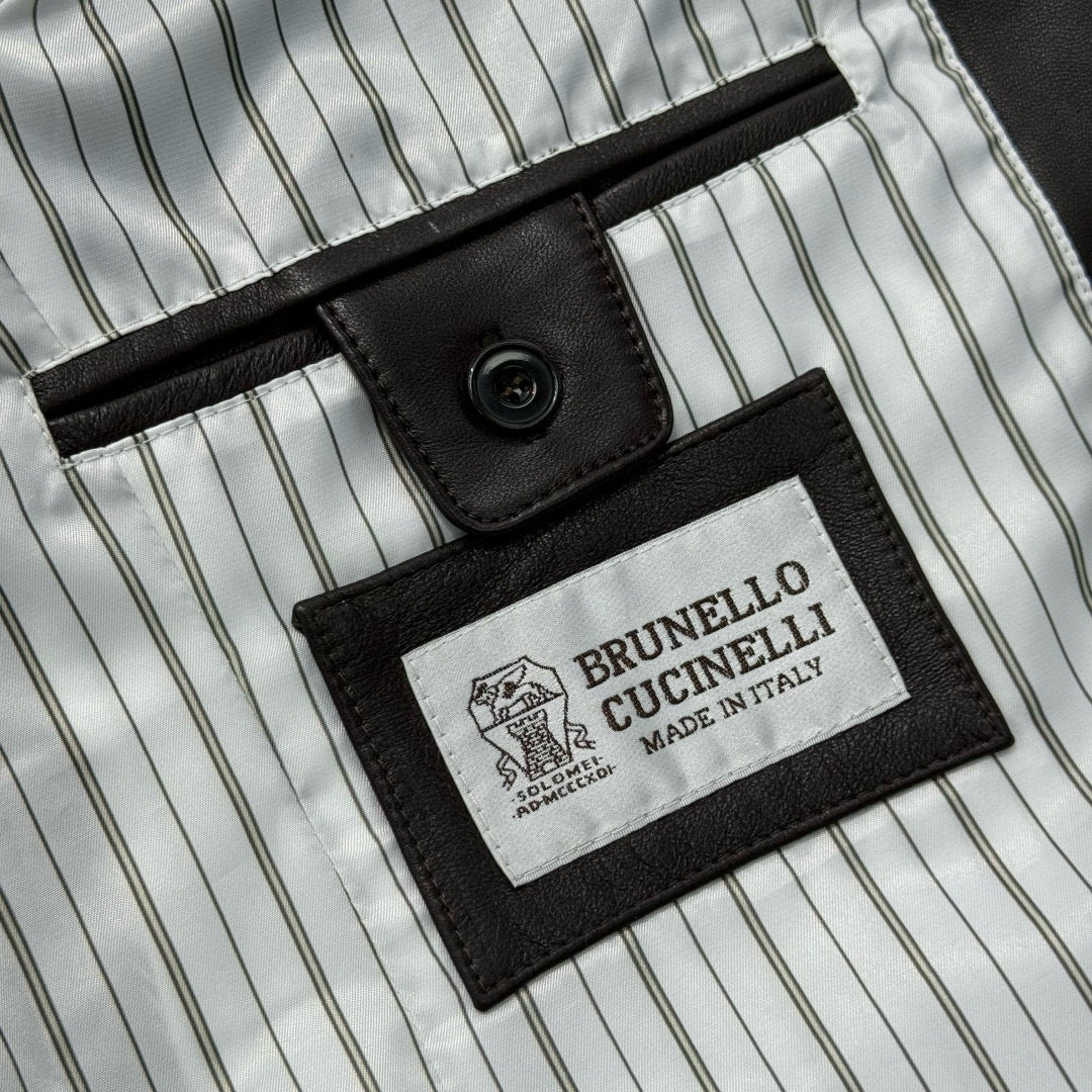 Brunello Cucinelli Leather Coat