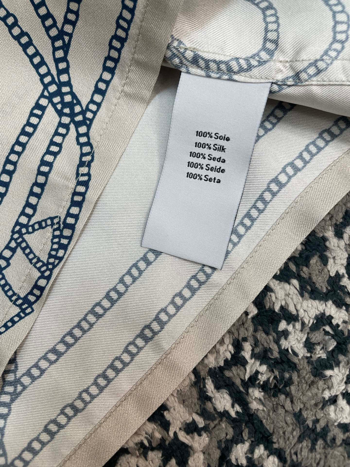 Hermes Long Sleeve Silk Shirt