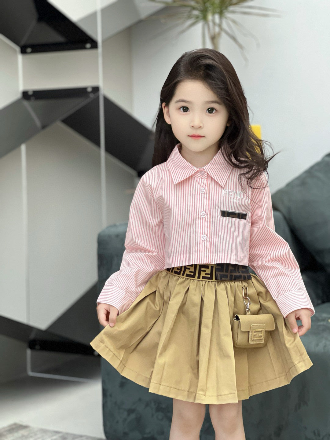 Fendi Long Sleeve Polo