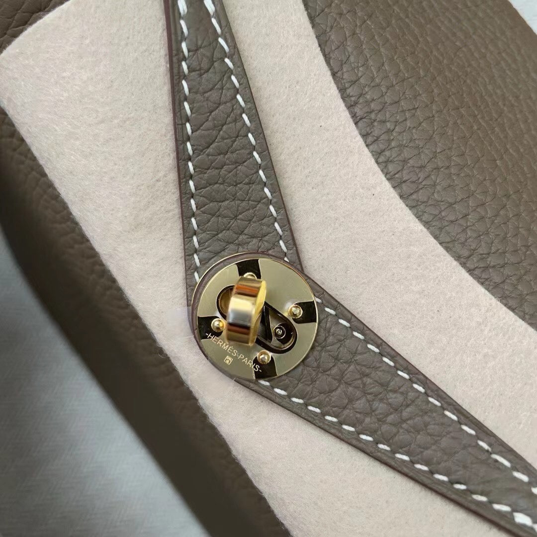 Hermes Mini Lindy, 19 cm, C18, piel TC