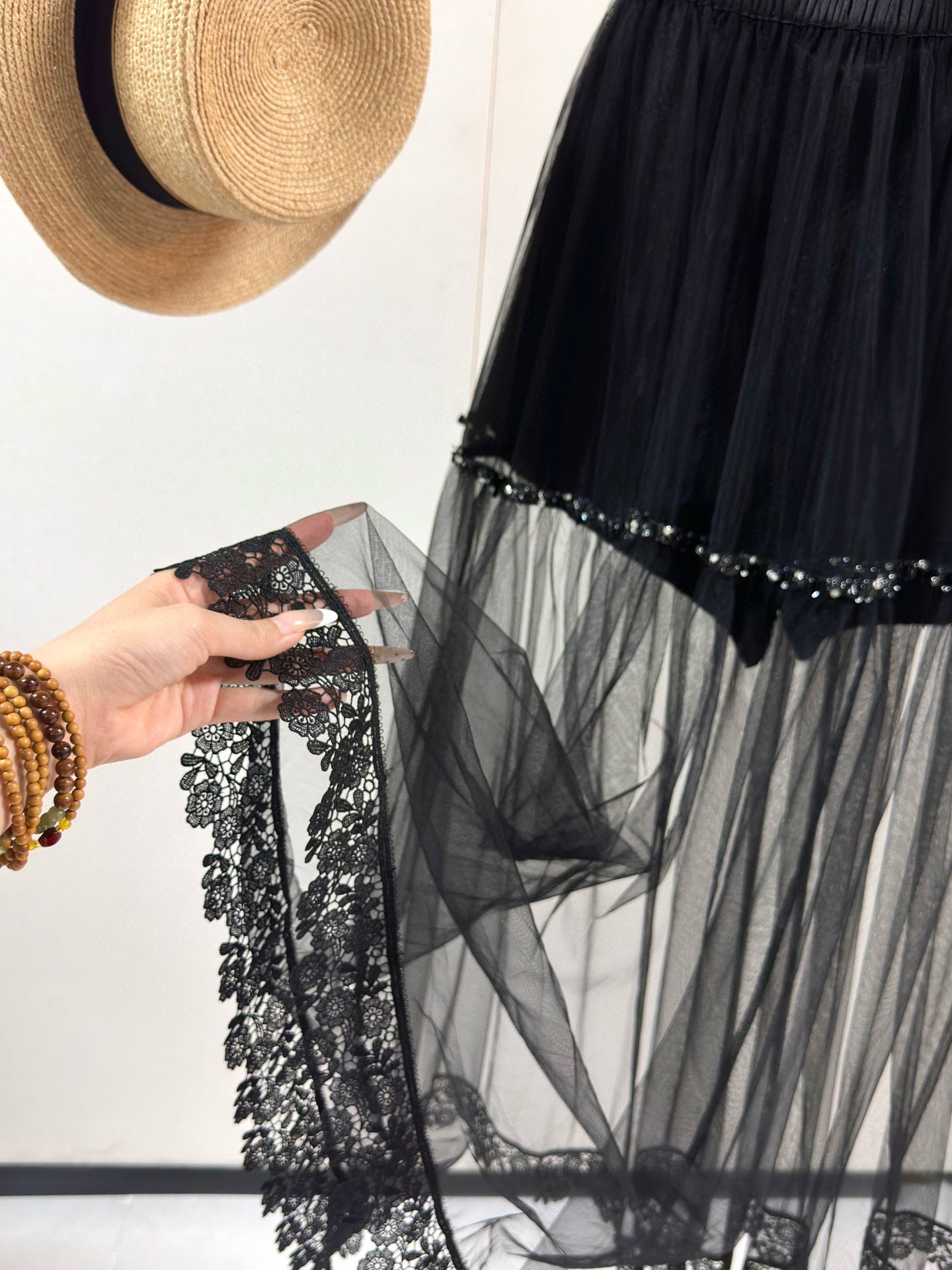 Chanel Sheer Layered Skirt