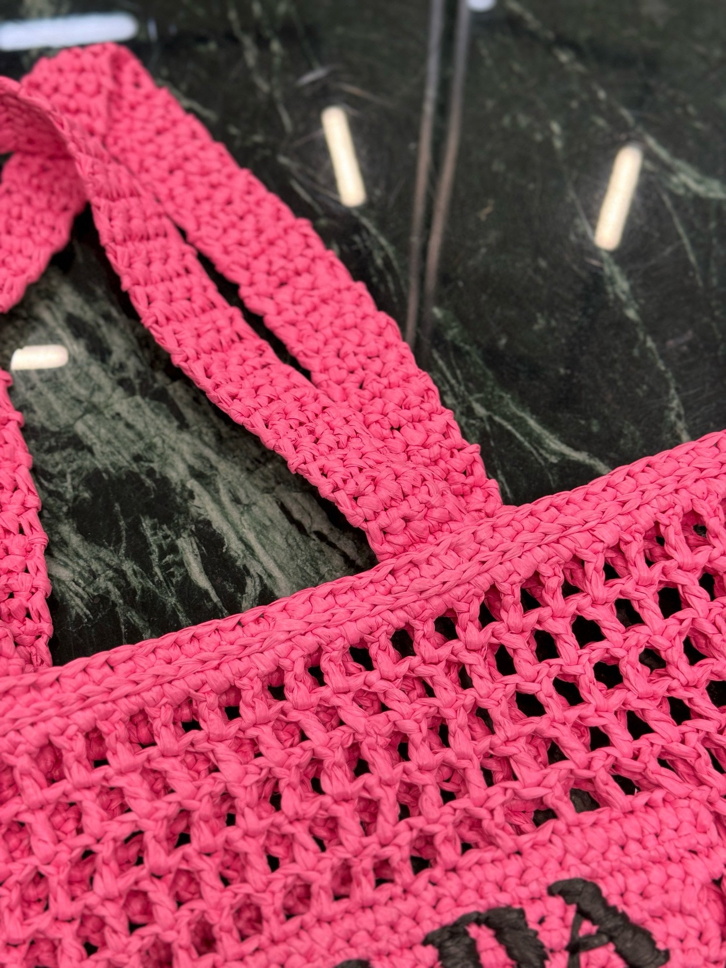 Prada Raffia Tote Bag