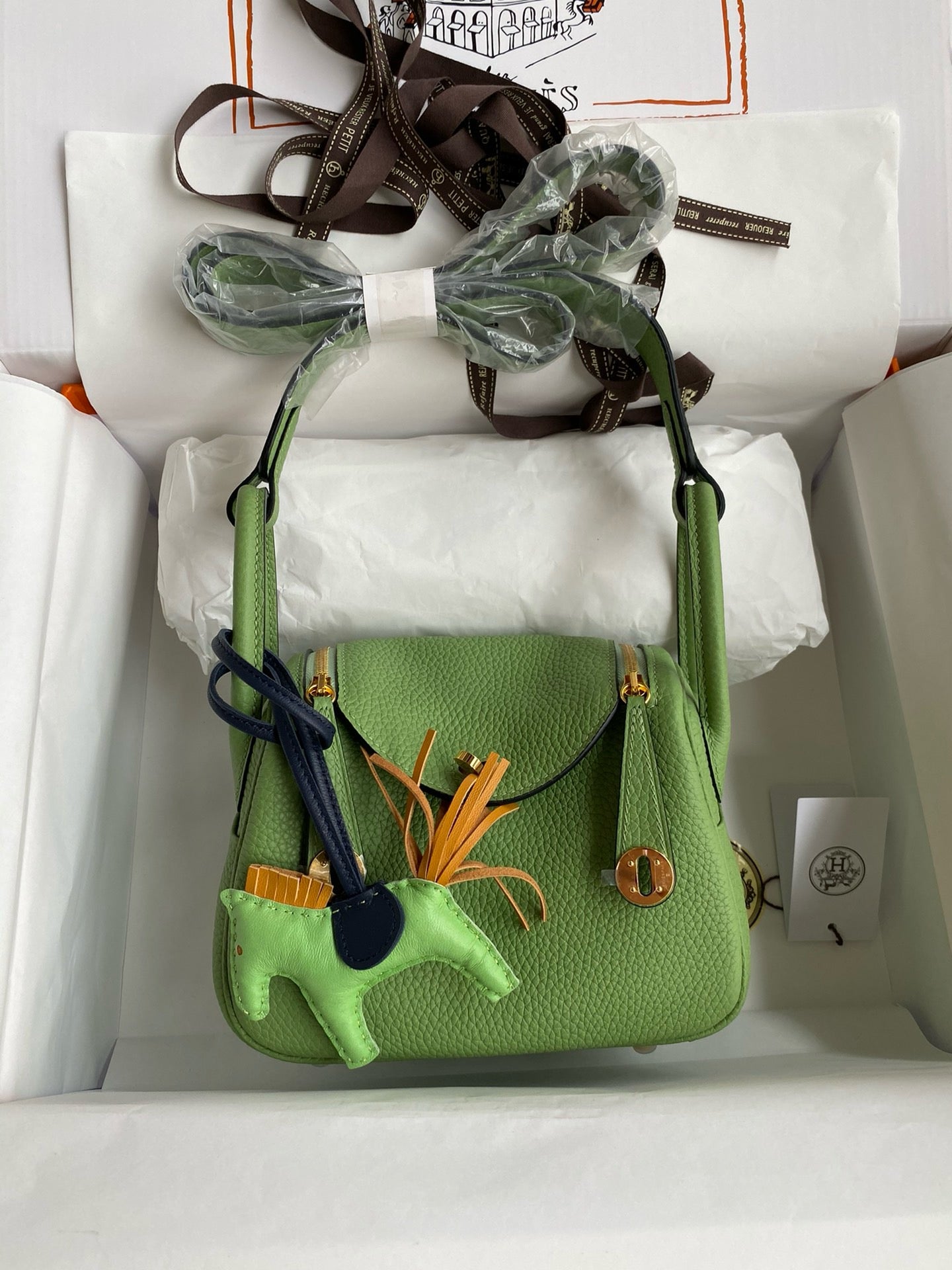 Hermes Mini Lindy, 19 cm, 3I, piel TC