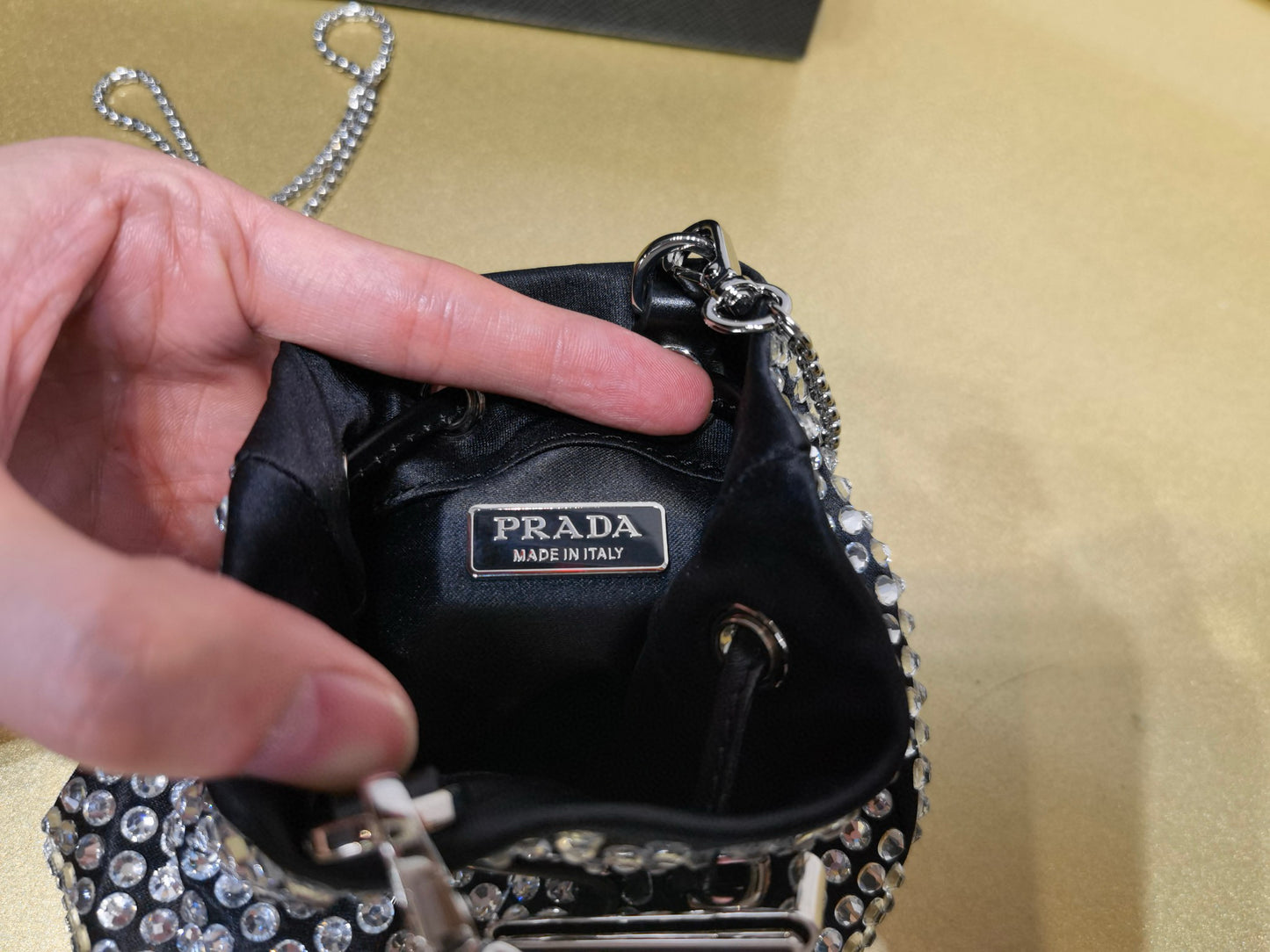 Prada Crystal Cross Body Bag Mini