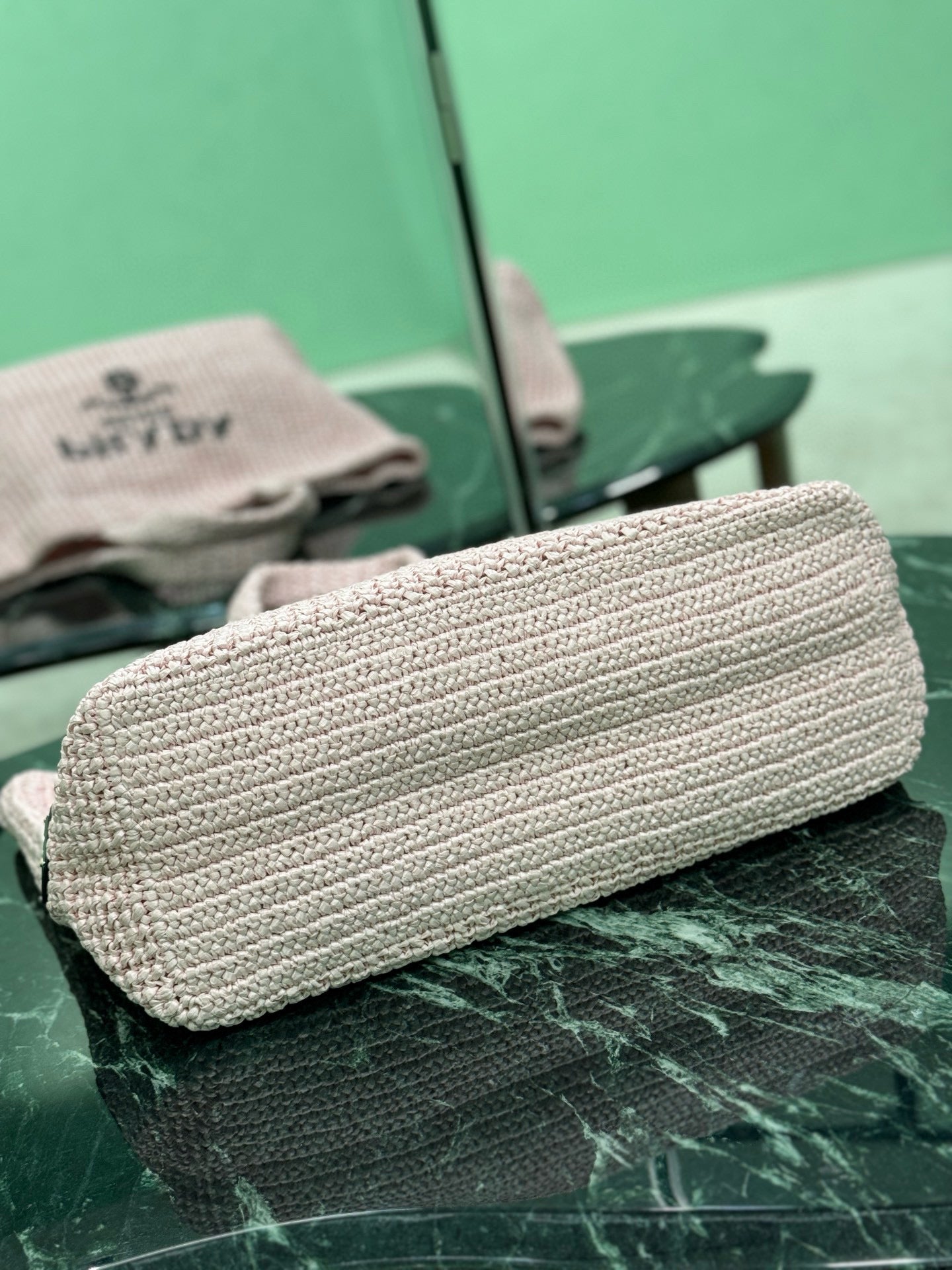 Prada Raffia Tote Bag