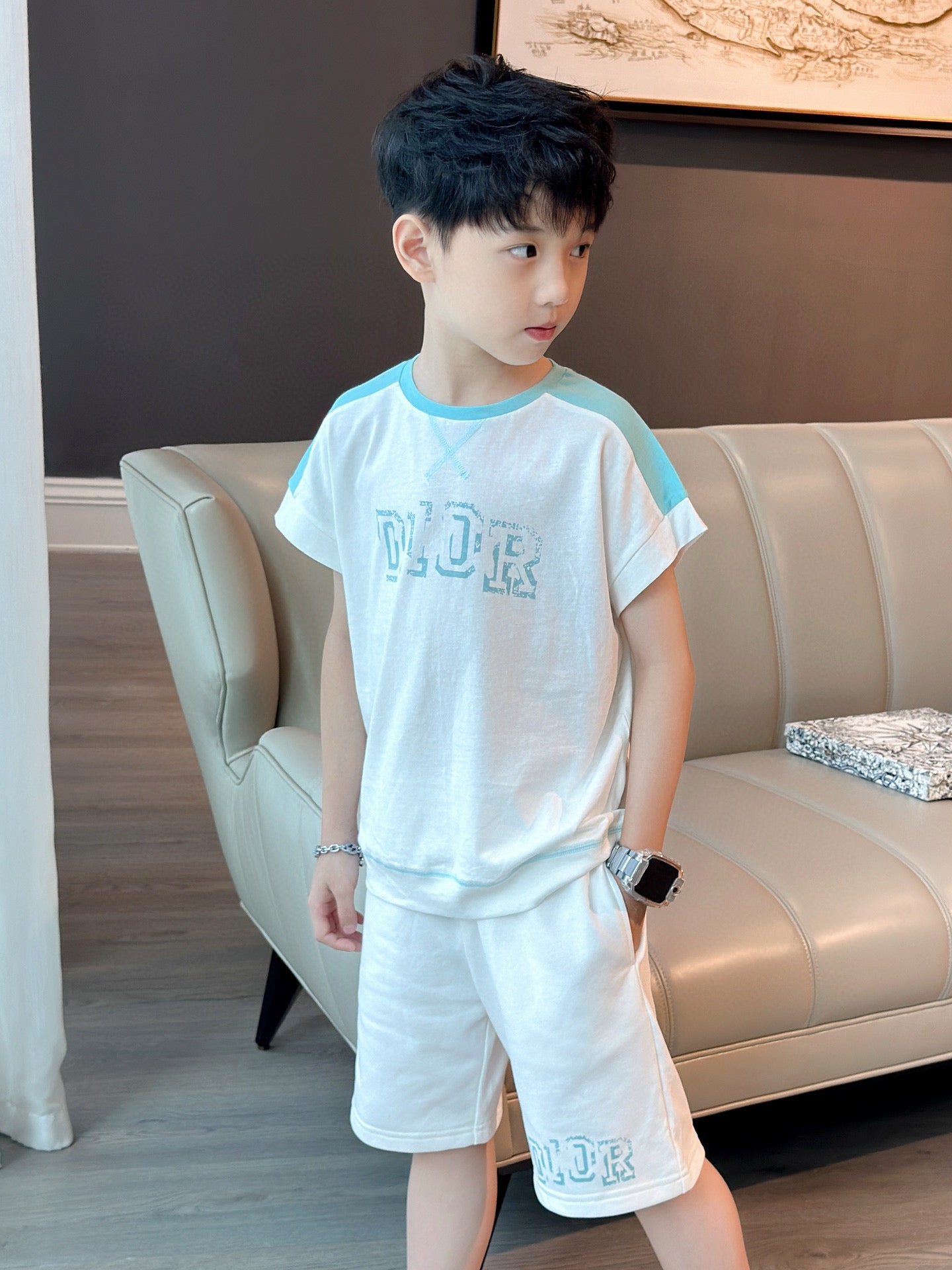 Dior T-shirt/Short Pant Set