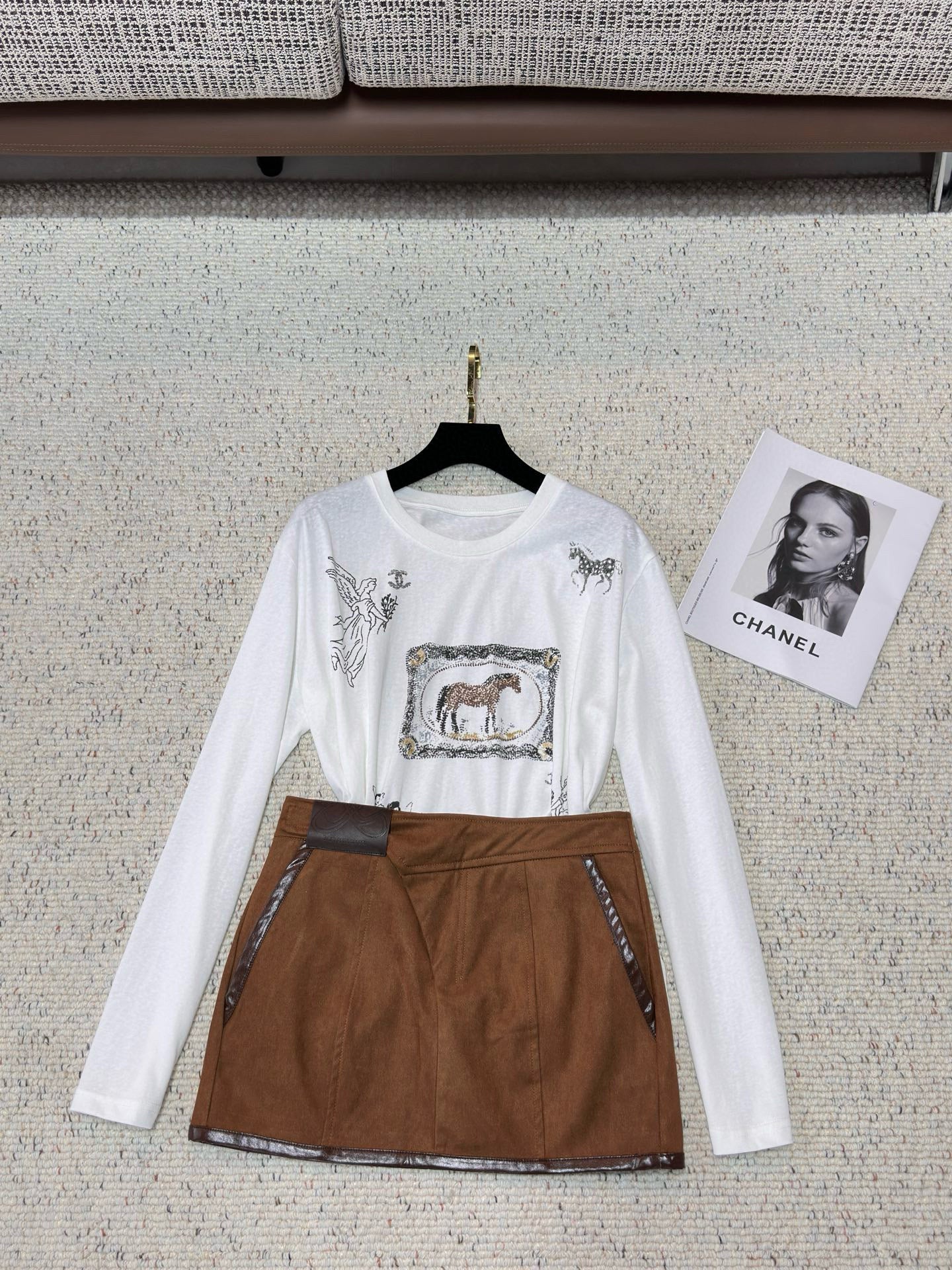 Chanel Long Sleeve Top Set