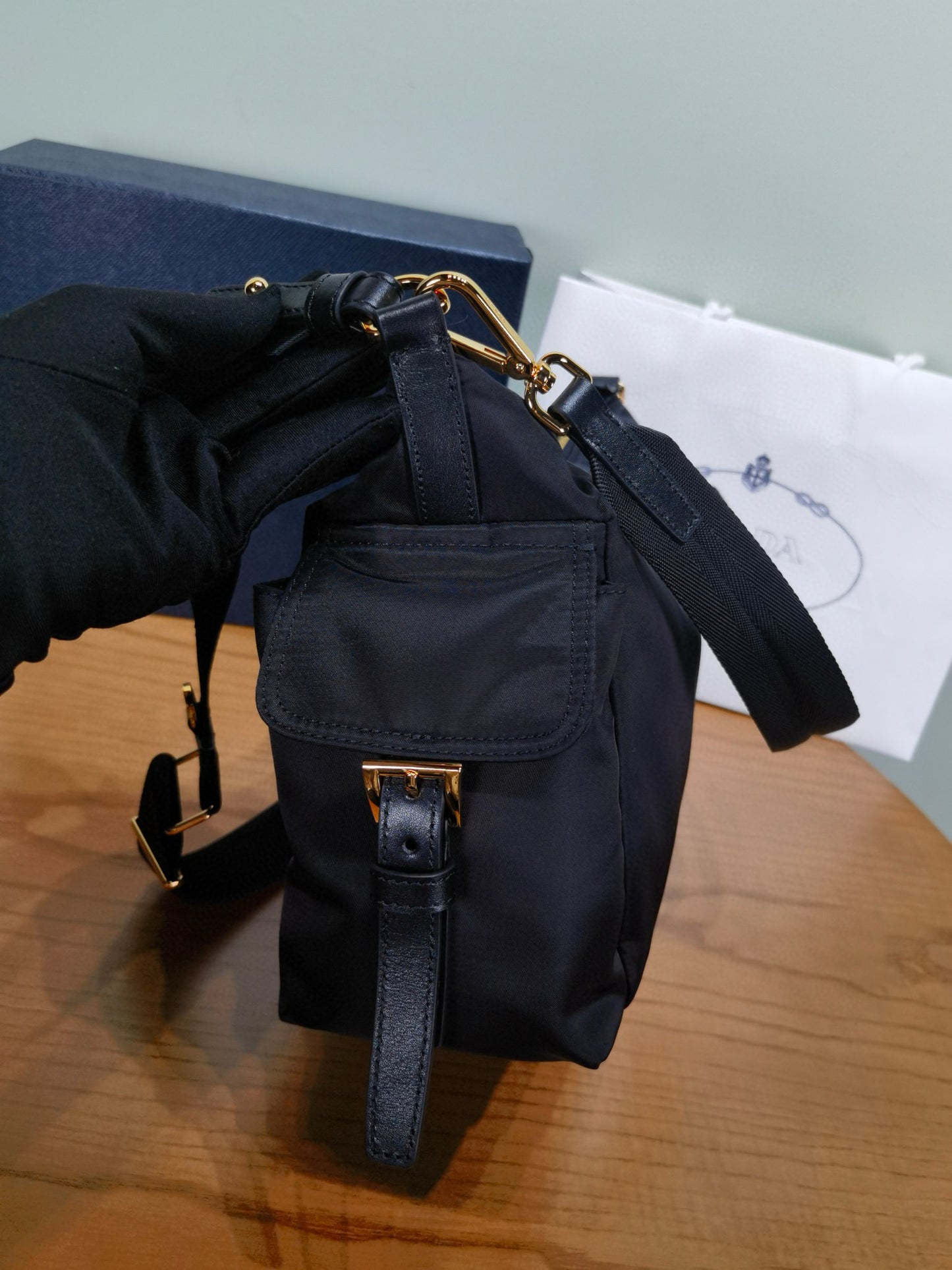 PD Re-Nylon Aimee Shoulder Bag