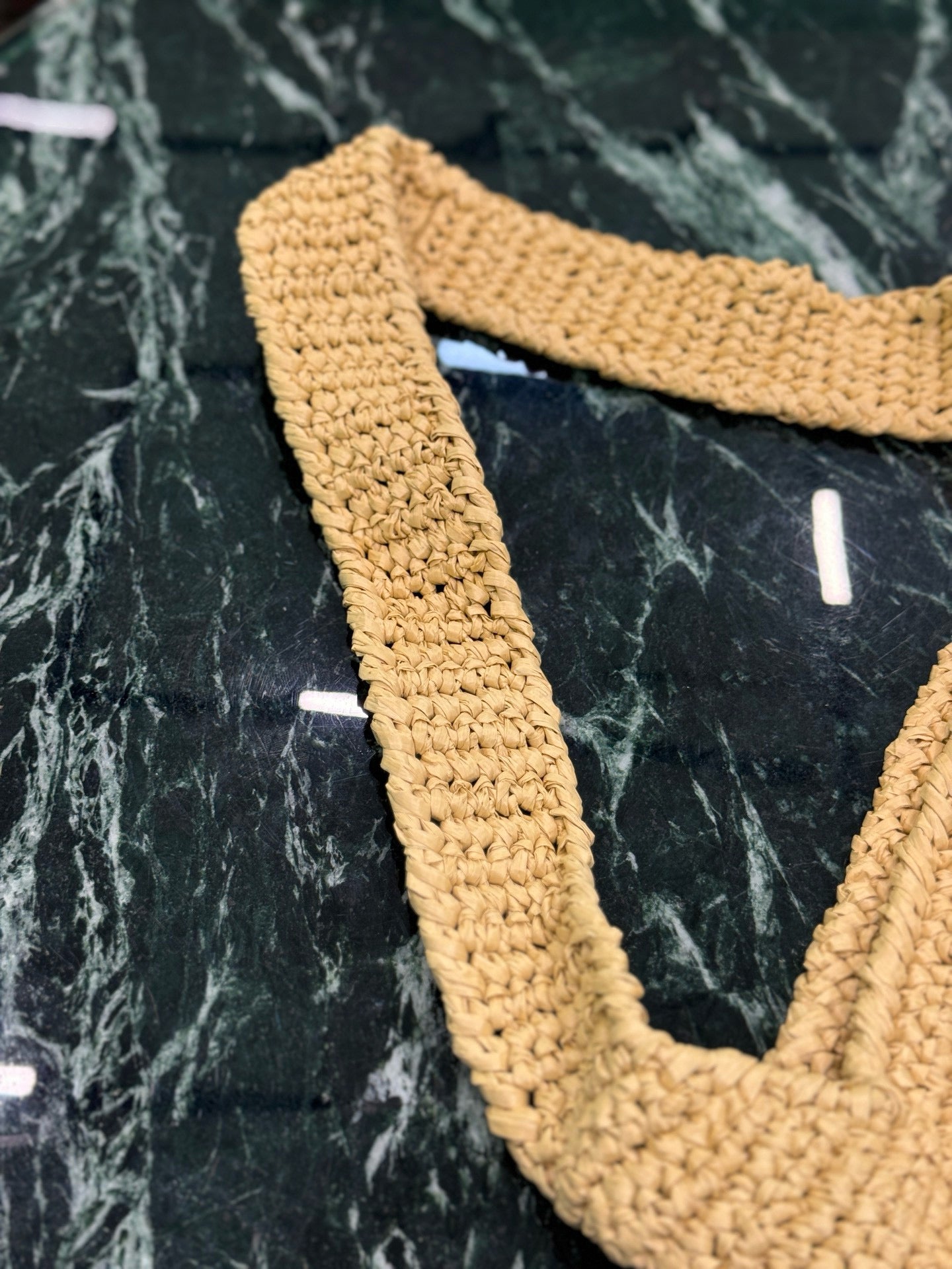 Prada Raffia Tote Bag