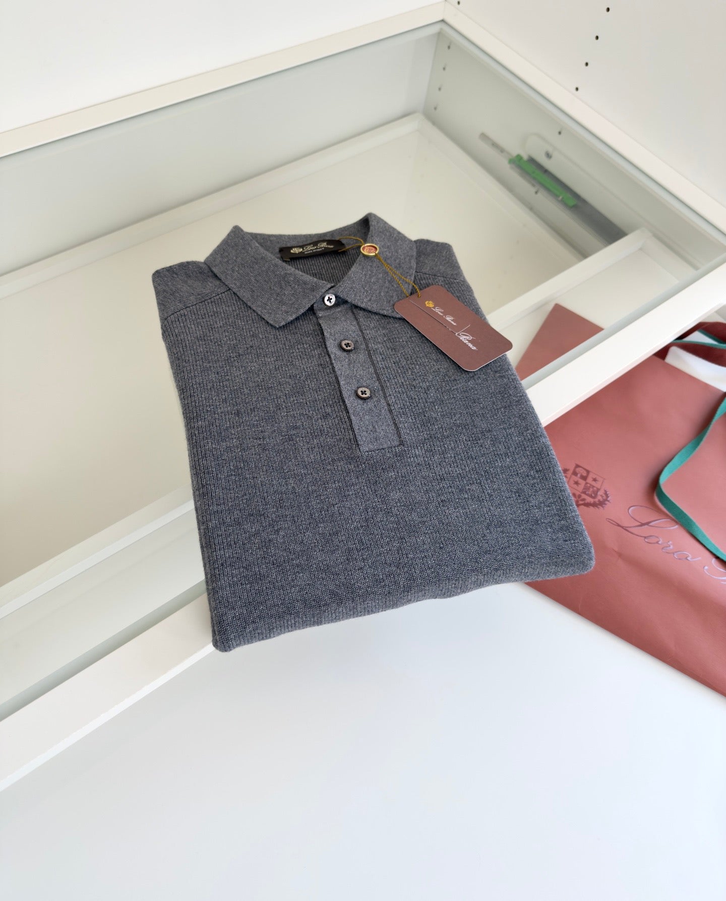 Loro Piana Long Sleeve Polo