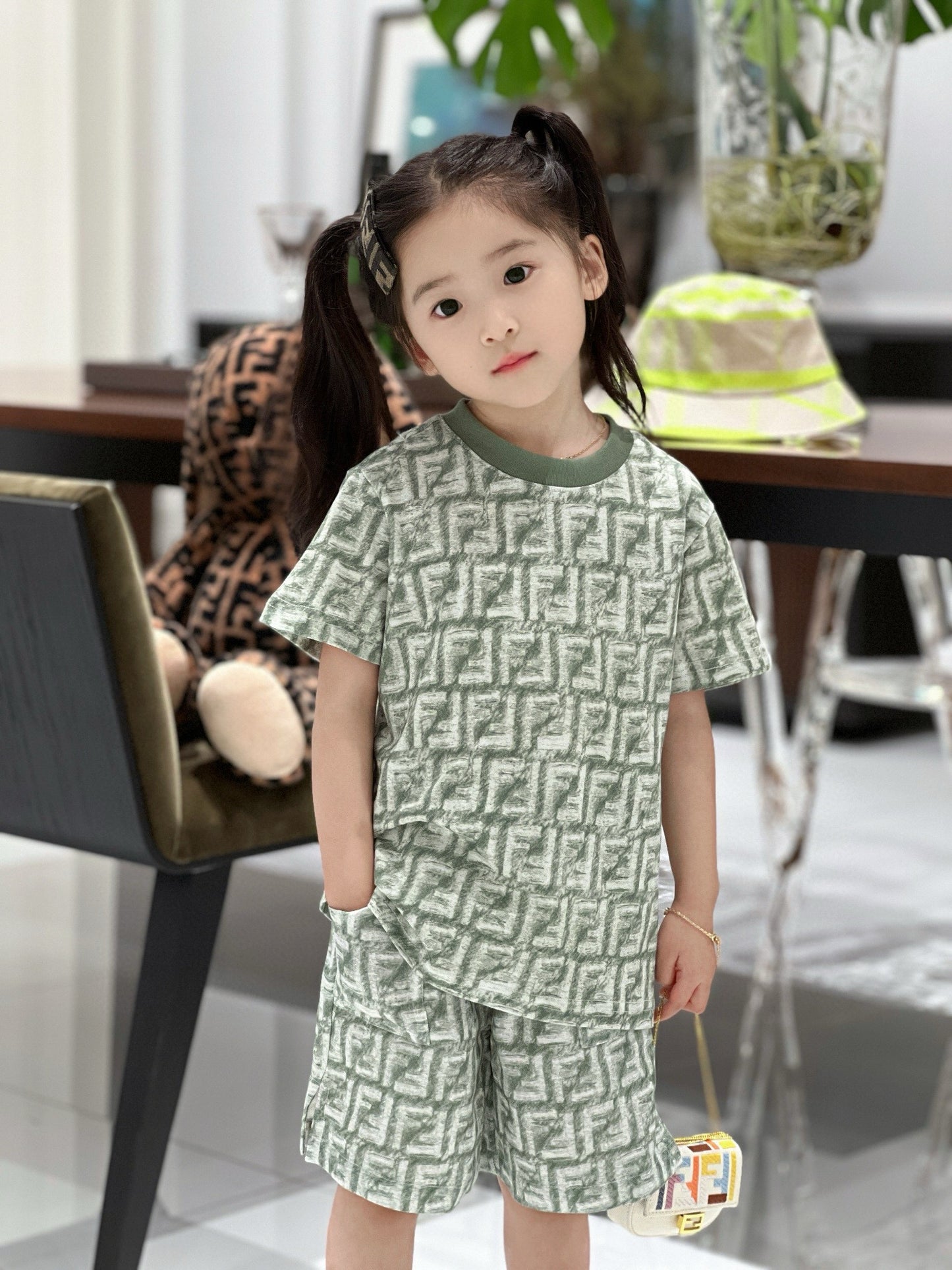 Fendi T-Shirt/Short Pant Set