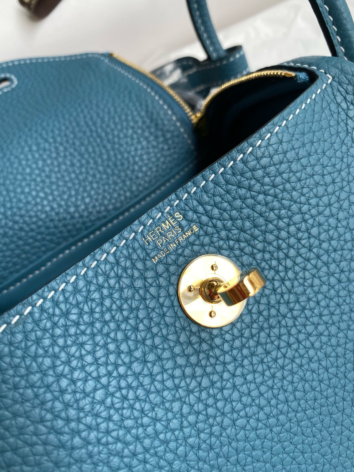 Hermes Mini Lindy, 19 cm, D2, piel TC