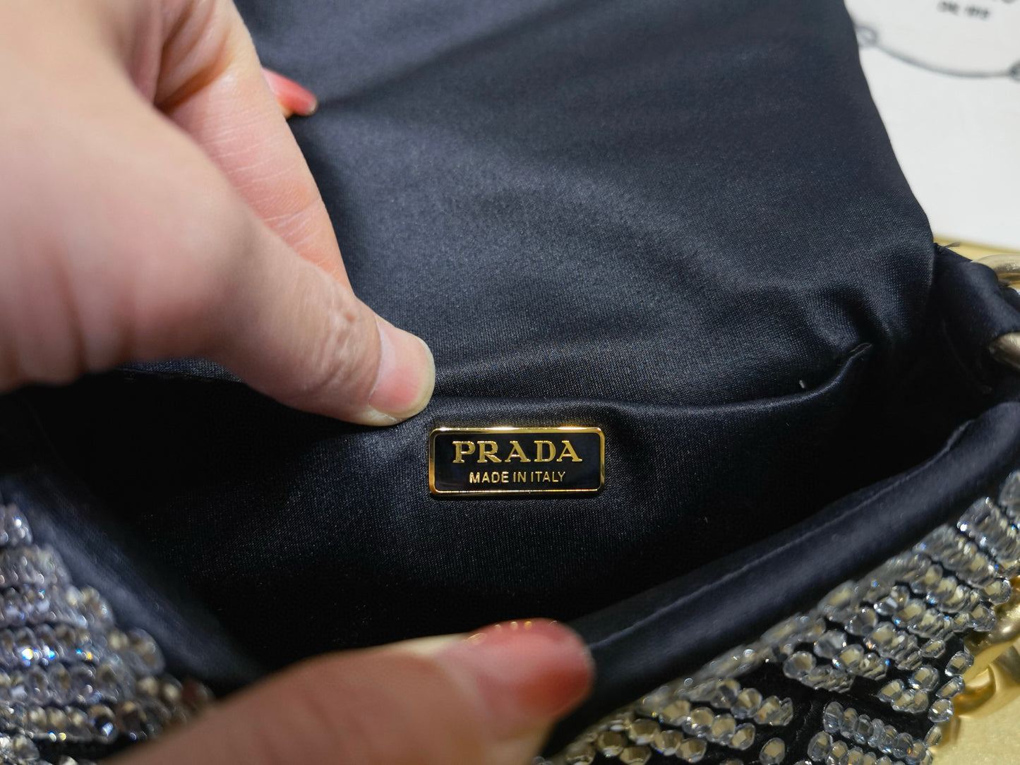 Prada Crystal Bag 17x11.5x6cm