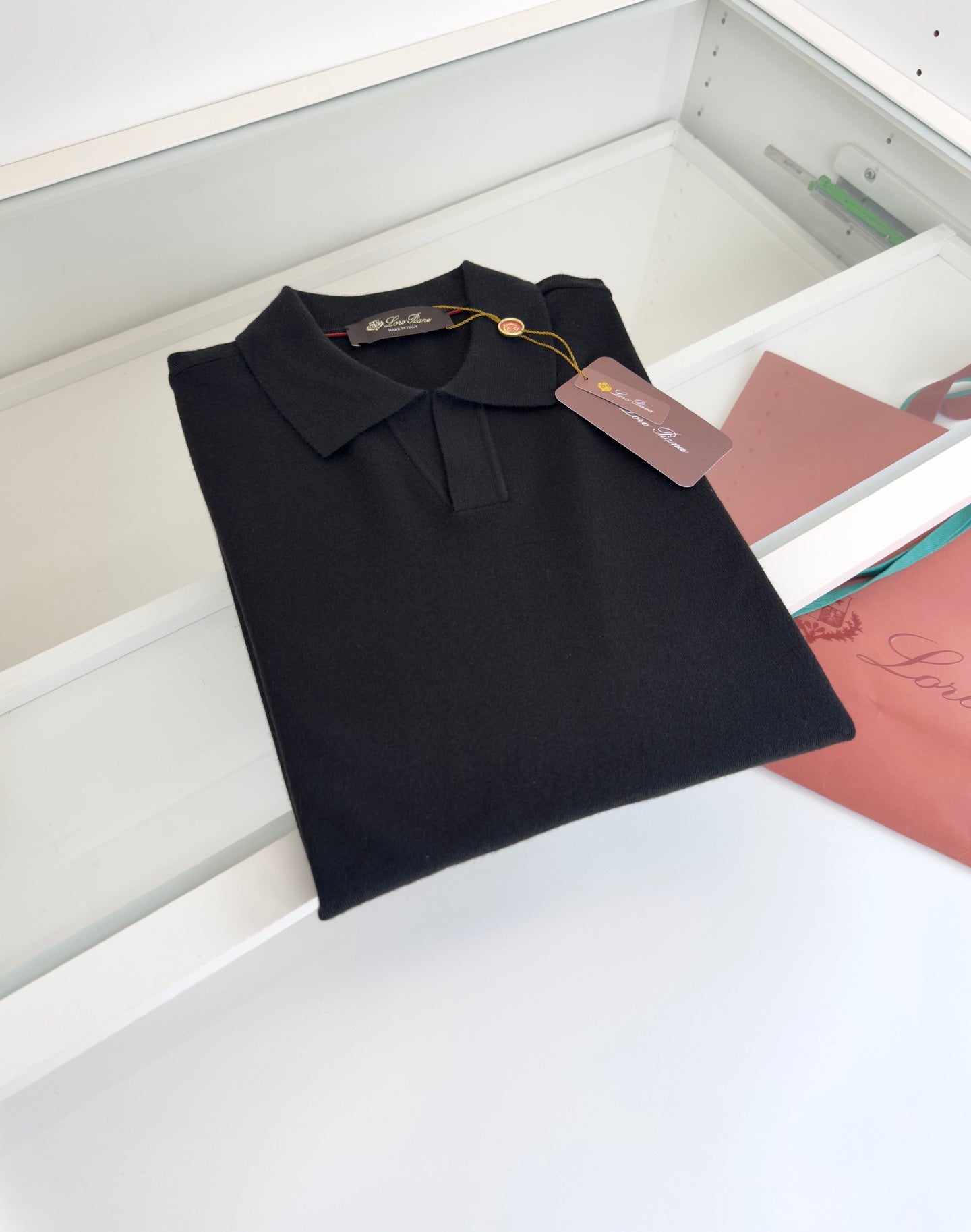 Loro Piana Long Sleeve Polo