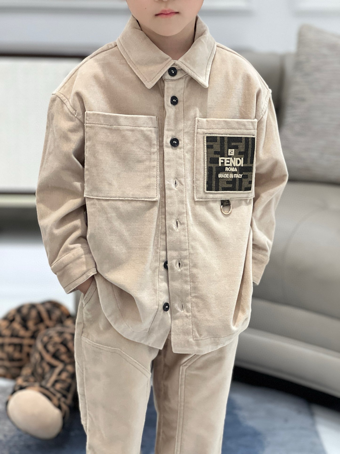 Fendi Polo/Long Pant Set