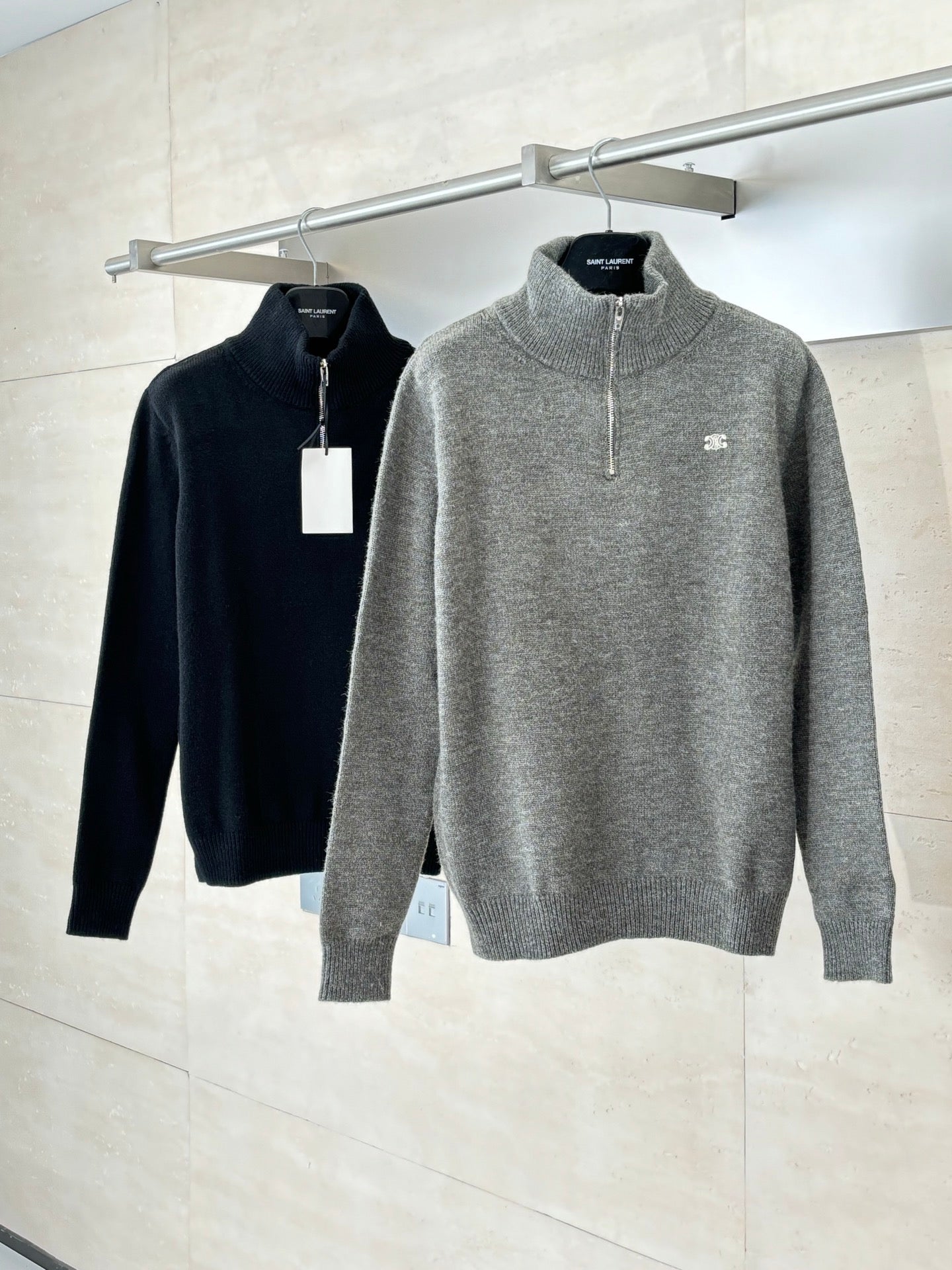 Celine Half- Zip Sweater