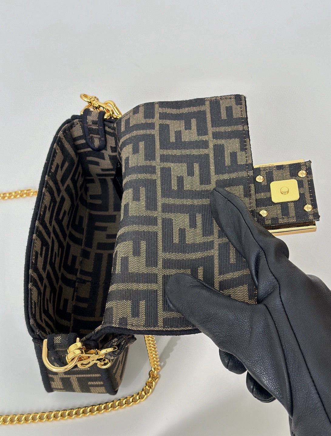 Fendi Baguette Mini Brown Bag