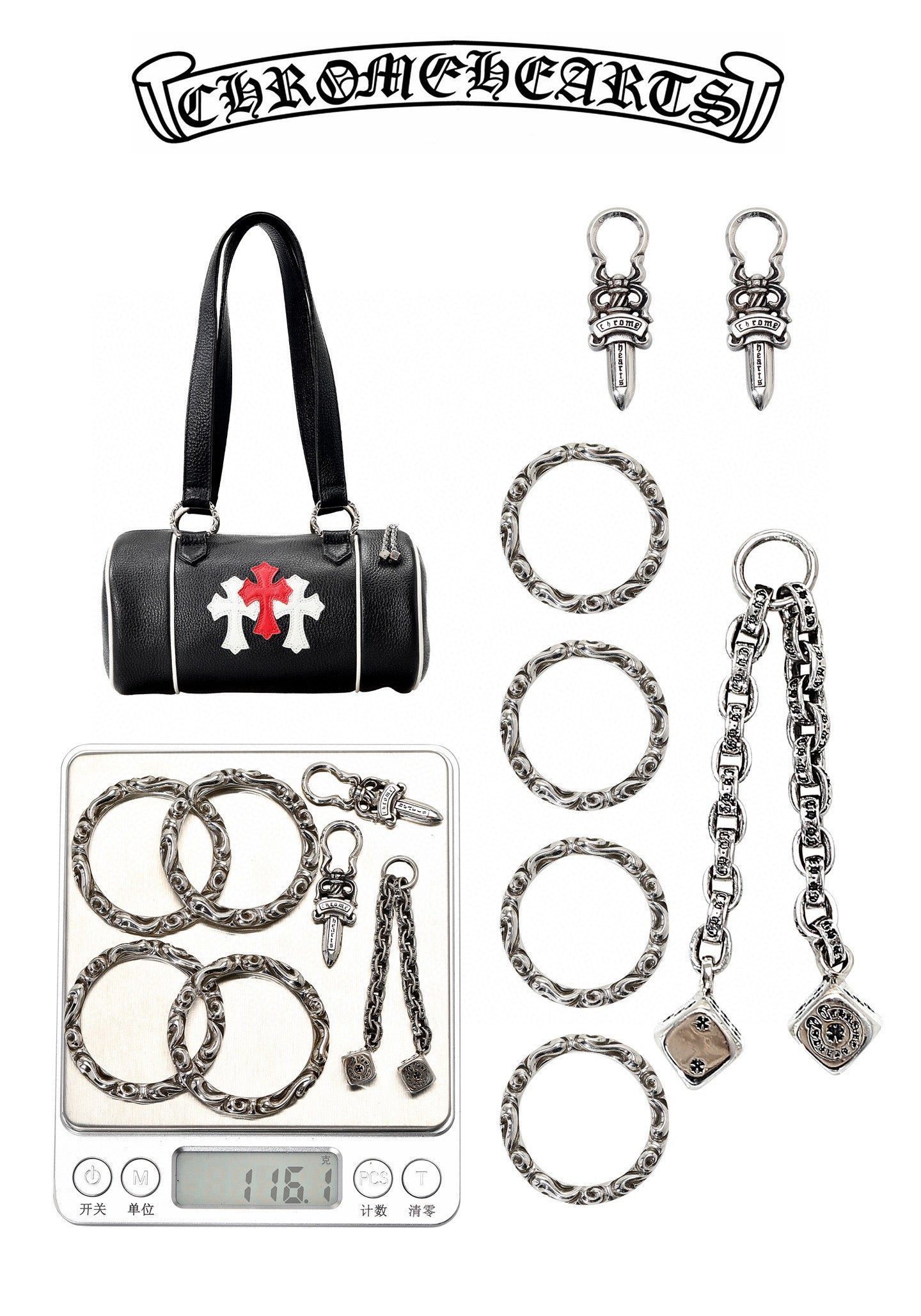 Chrome Hearts Cylinder Bag