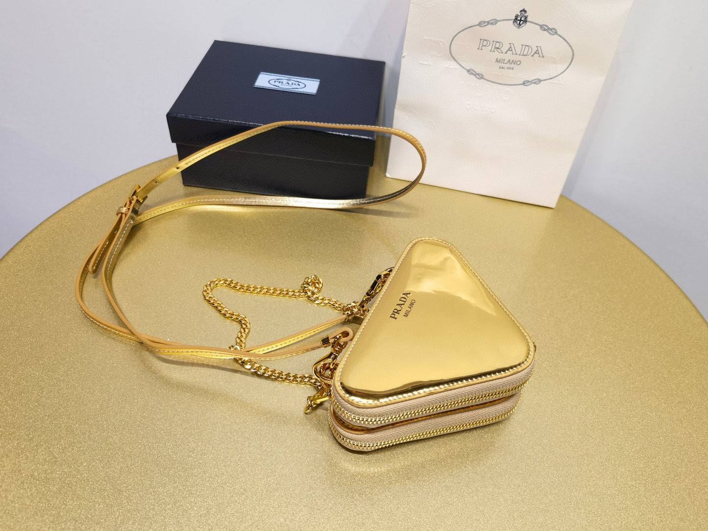 Prada Triangle Crystal Bag