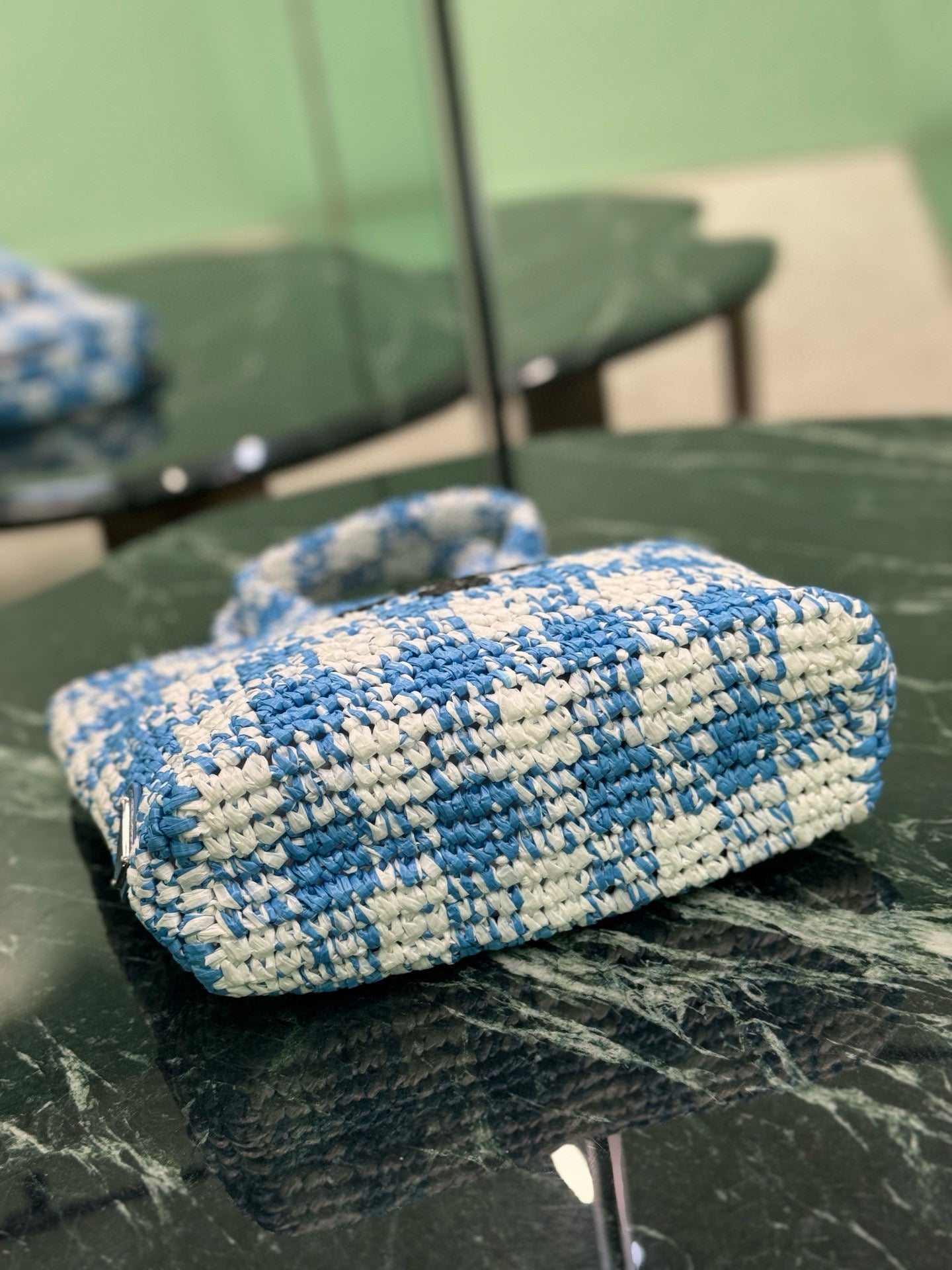 Prada Raffia Tote Bag