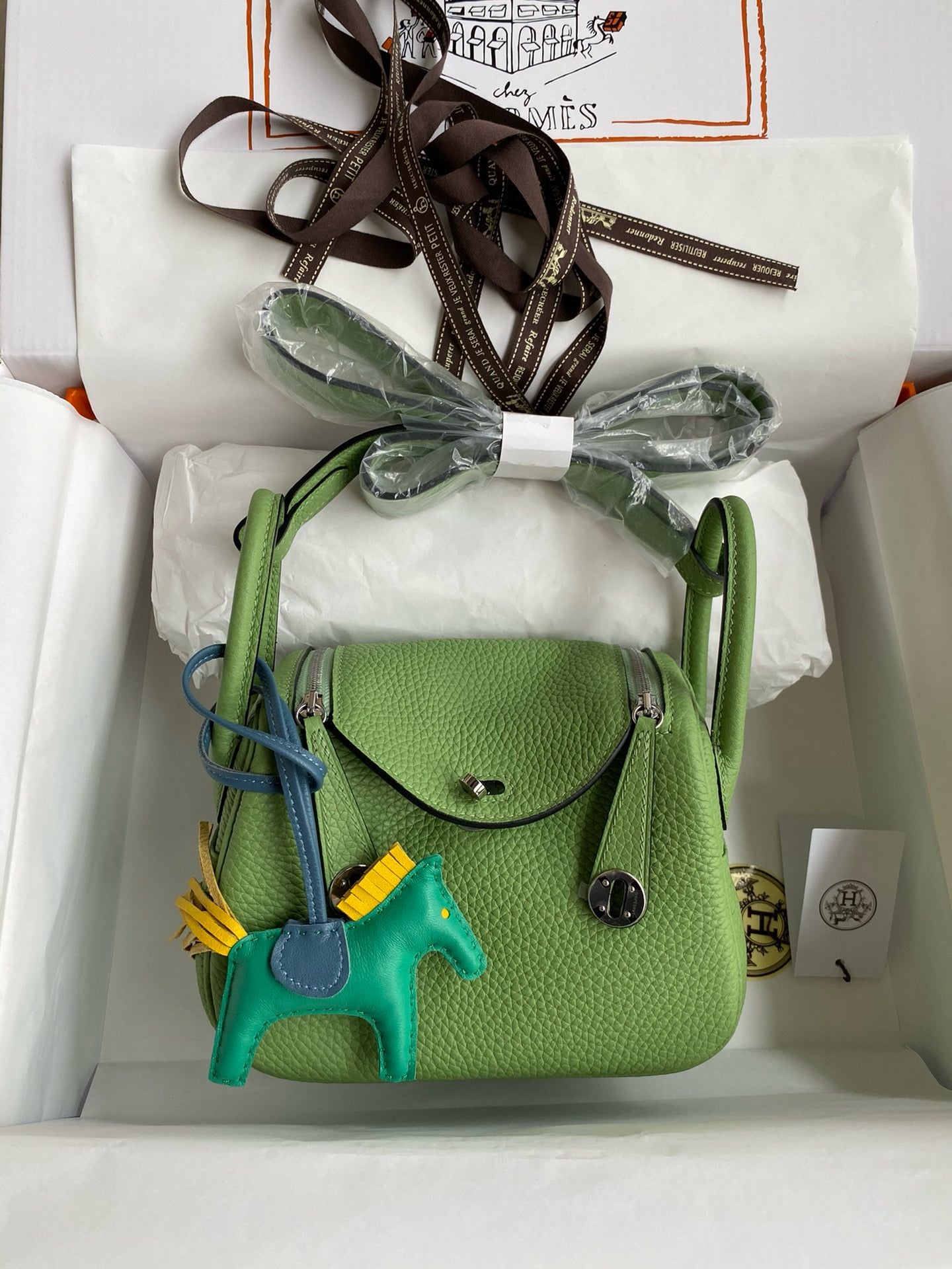 Hermes Mini Lindy, 19 cm, 3I, piel TC