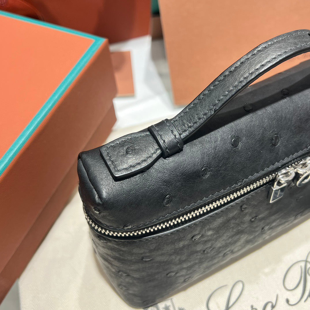 LP Extra Pocket L19 Ostrich Leather Bag