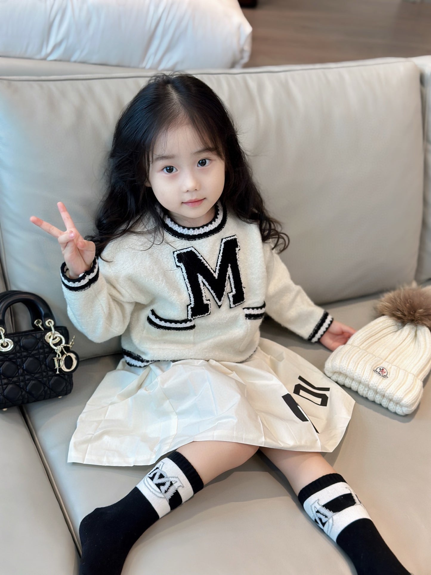 Moncler Sweater/Skirt Set
