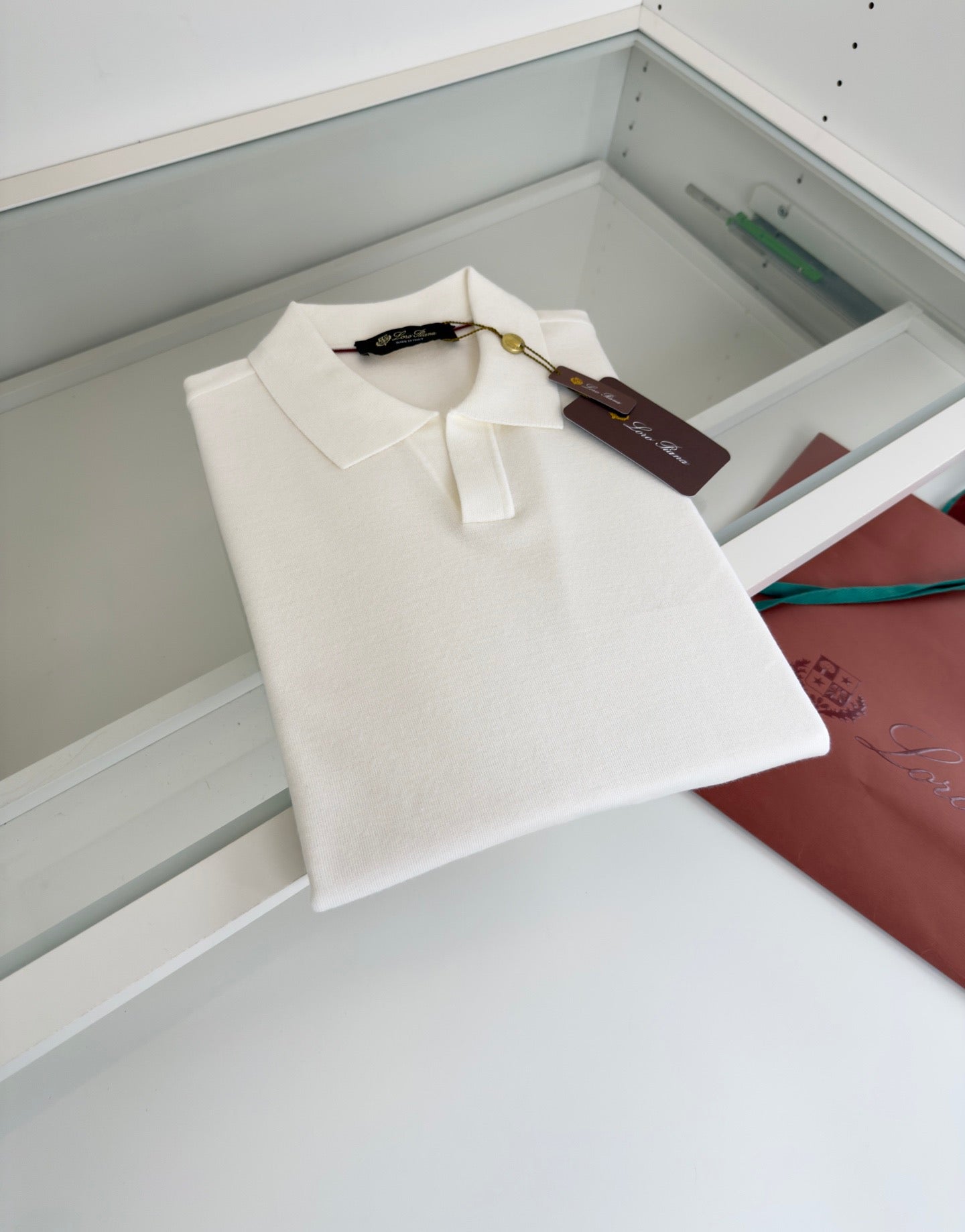 Loro Piana Long Sleeve Polo