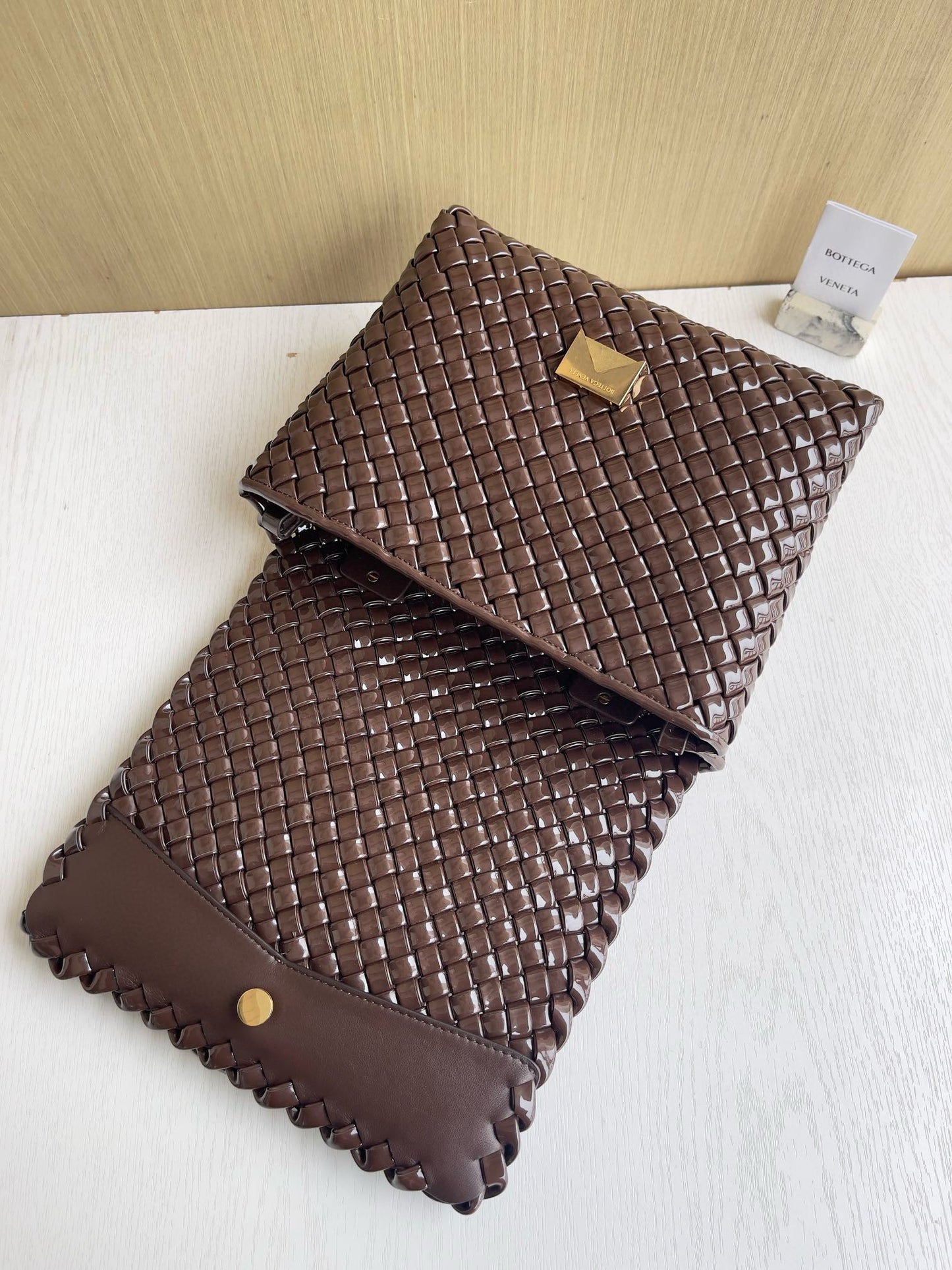 BV Nappa Intrecciato Patti Handbag 26x13x20.5cm