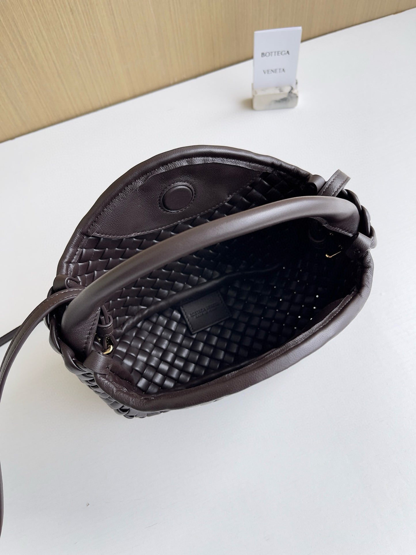BV Burgundy Cobble Top-Handle Bag