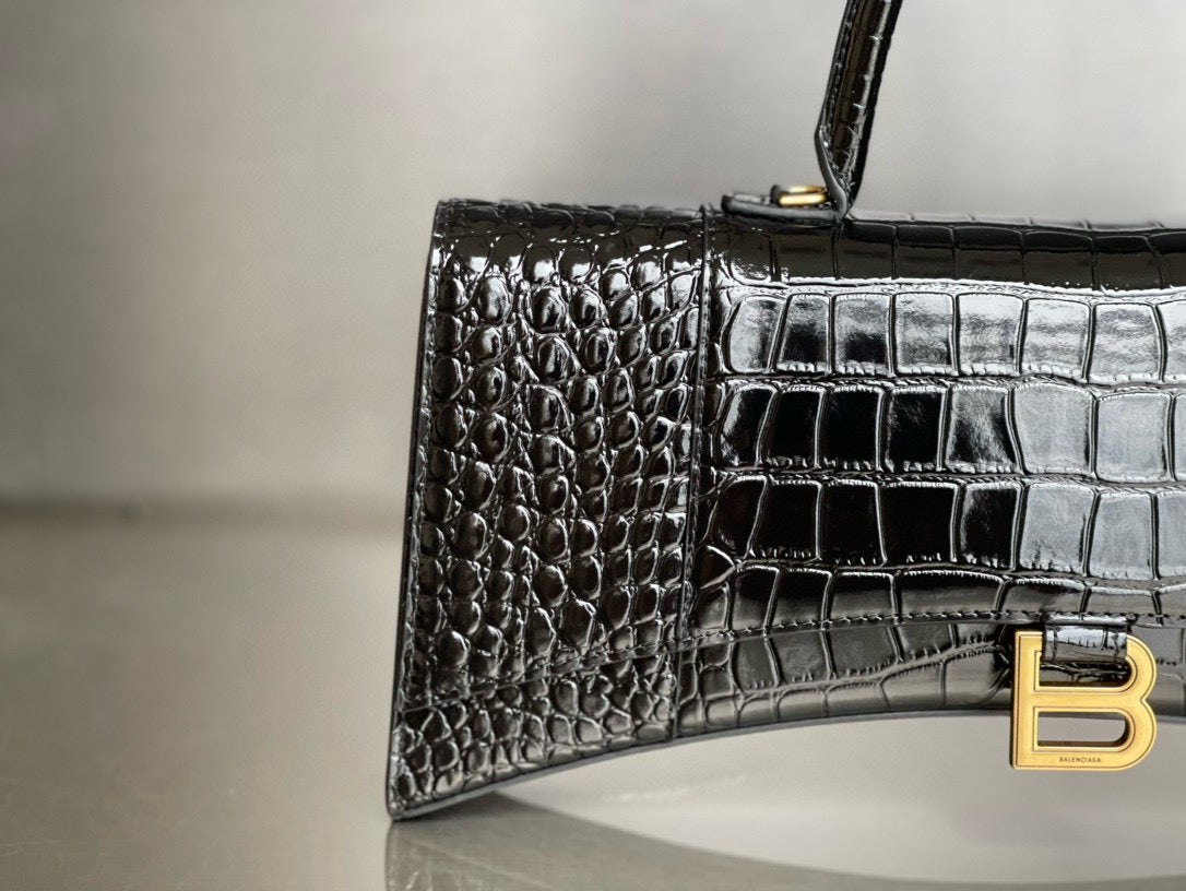 BLCG Hourglass XS Crocodile Tote Bag(6x15x35cm)