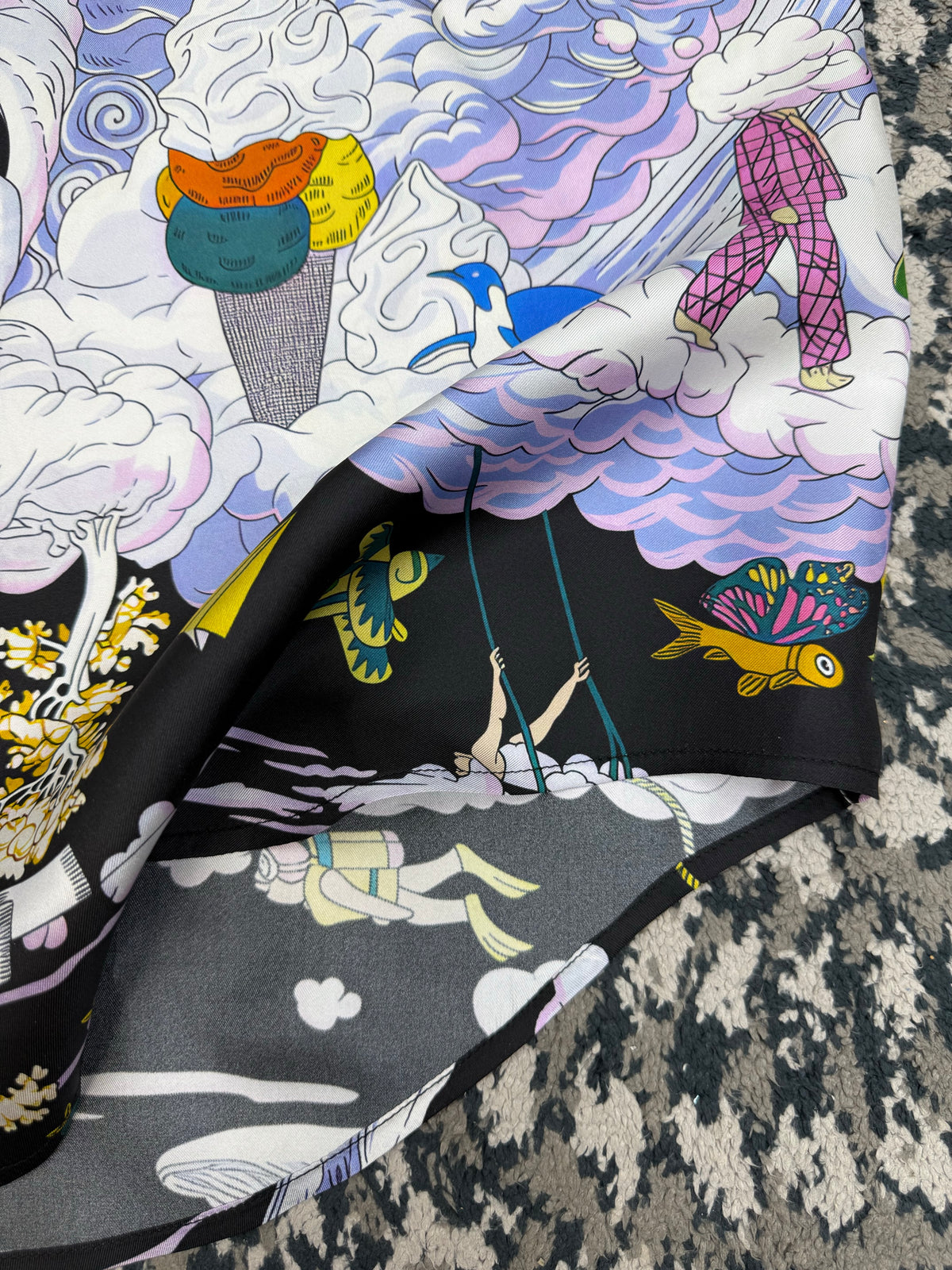 Hermes Long Sleeve Silk Shirt