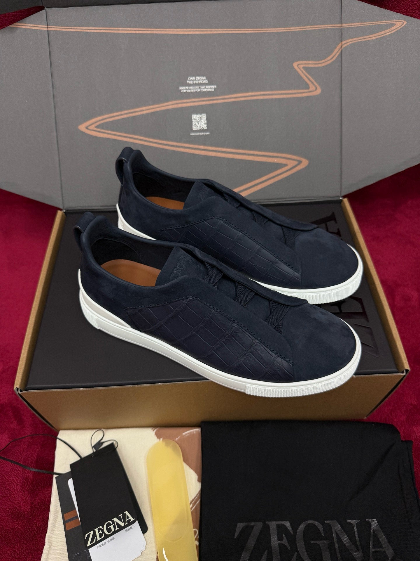 Zegna Alligator Sneakers