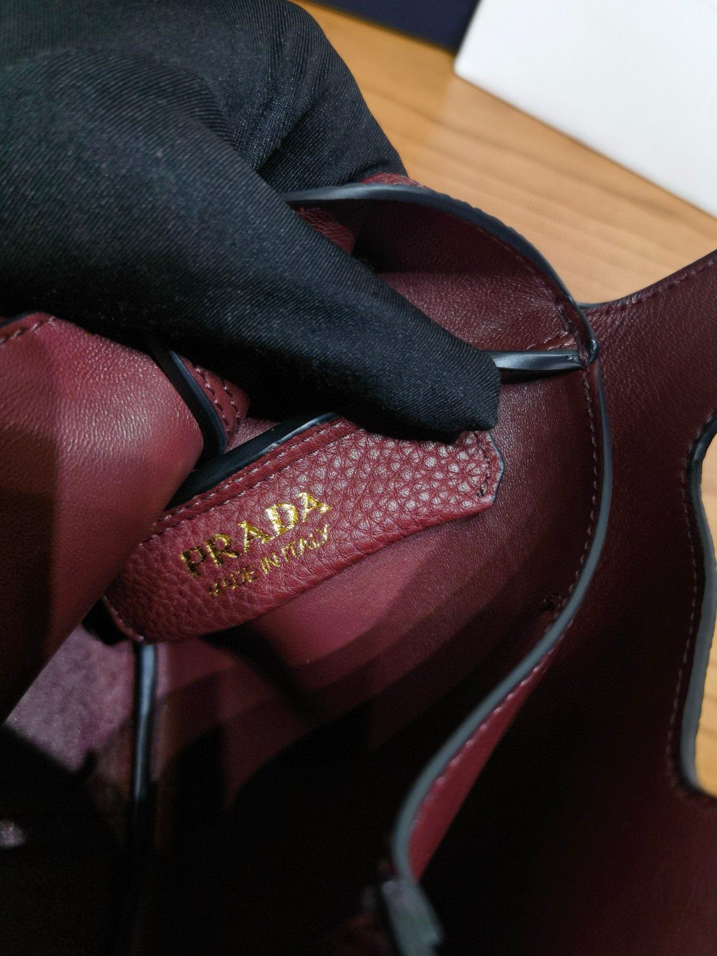 Prada Tote Basket Bag 25x21.5x14cm