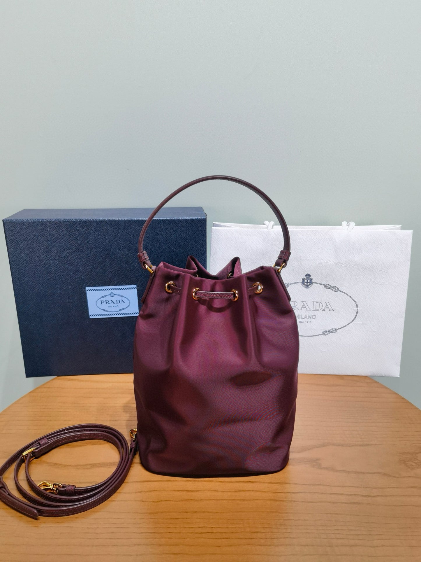 Prada Bucket Shoulder Bag