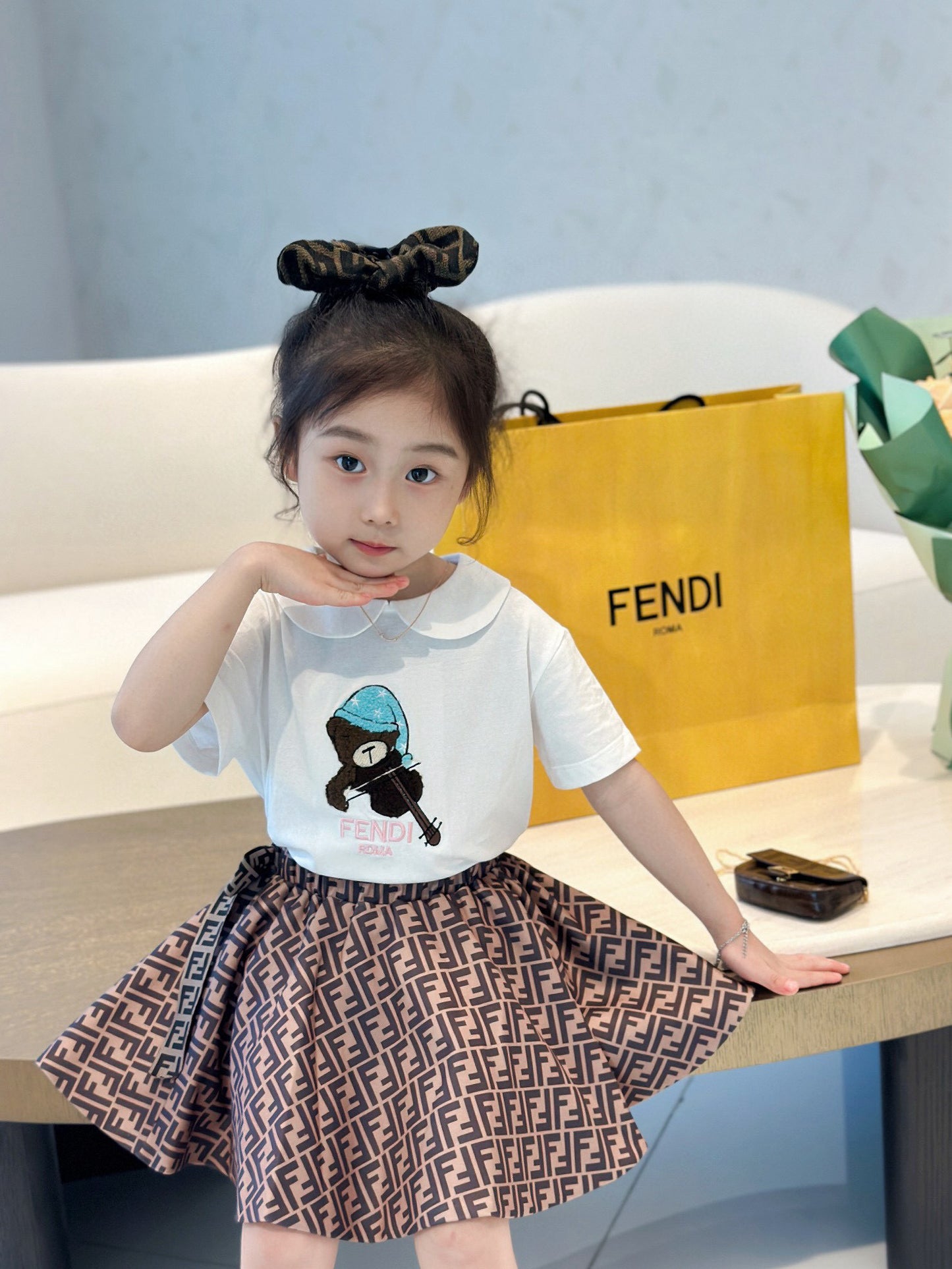 Fendi Shirt/Skirt Set