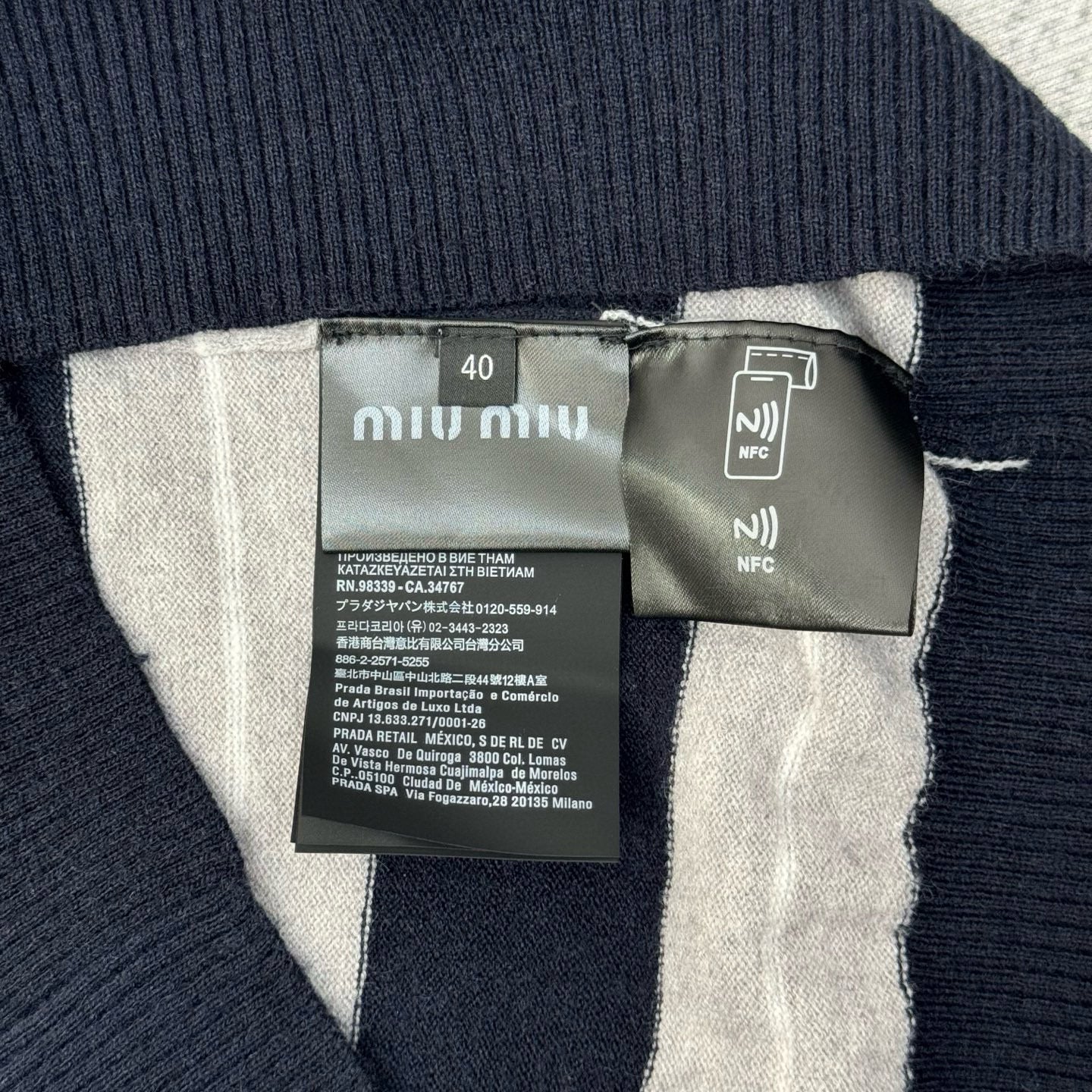Miu Miu Long Sleeve Polo