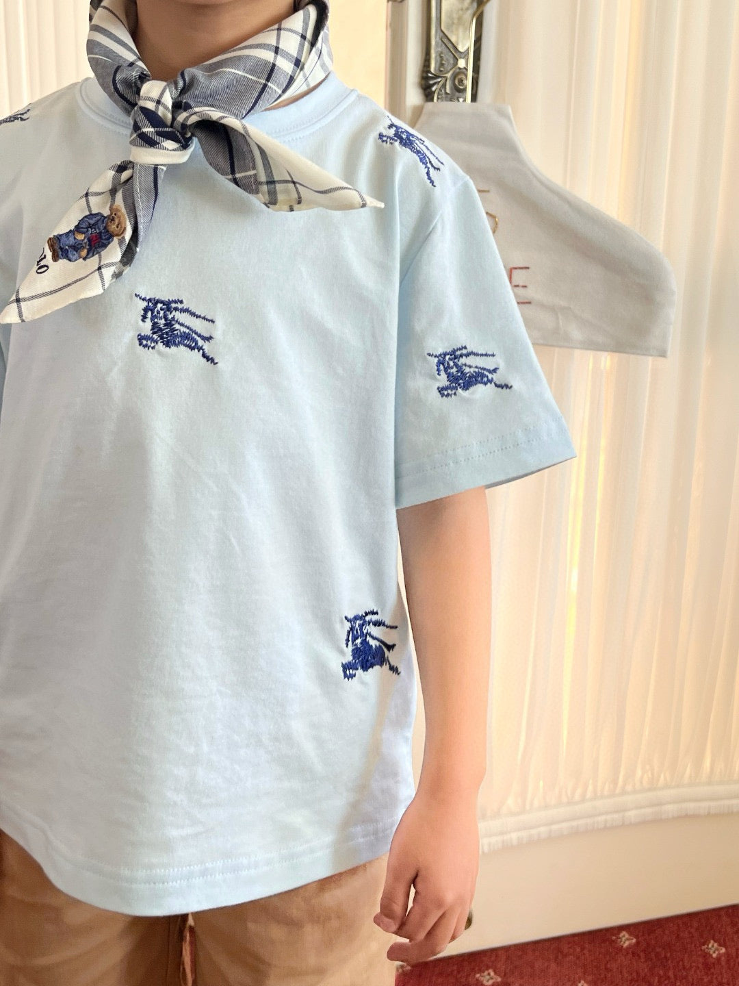 Burberry Shirt/Short Set