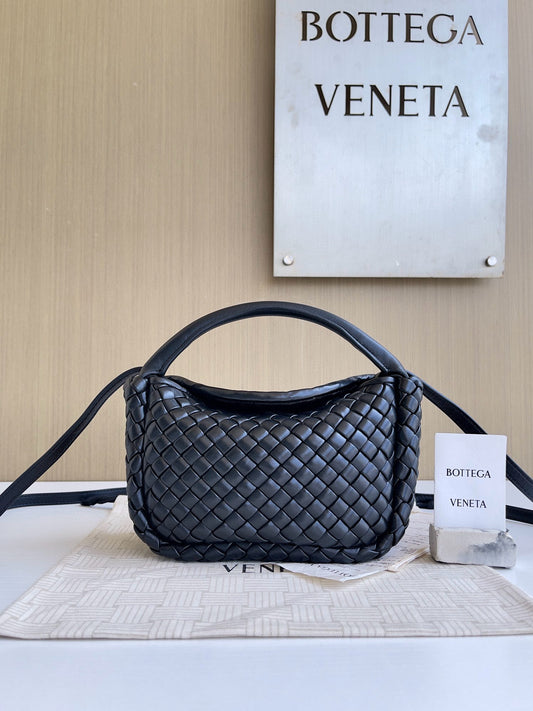 BV Burgundy Cobble Top-Handle Bag