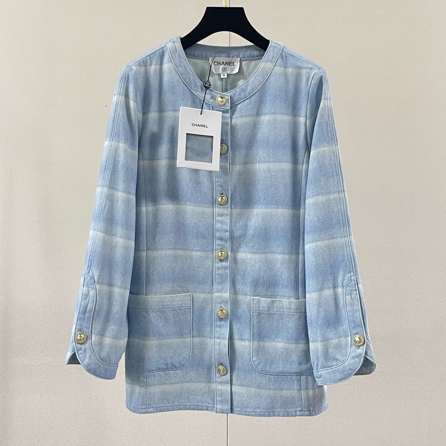 Chanel Denim Jacket With Pants Set